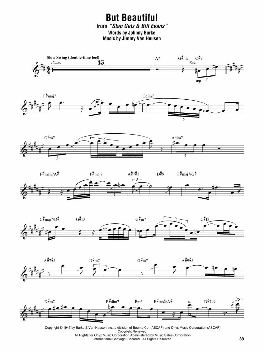 Stan Getz - Omnibook: For B-Flat Instruments