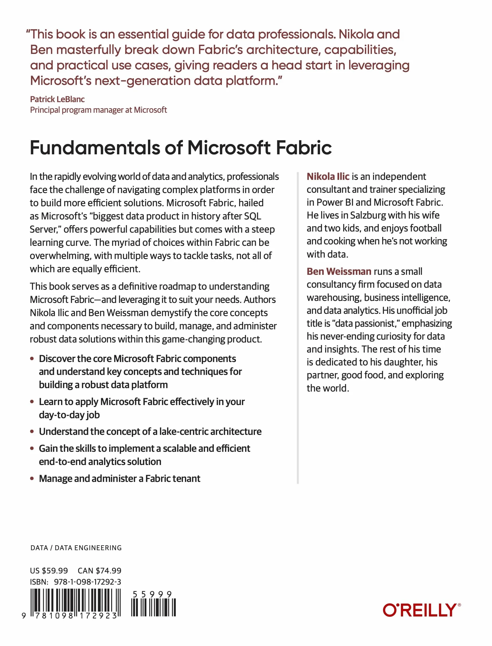 Fundamentals of Microsoft Fabric: Designing End-To-End Analytics Solutions