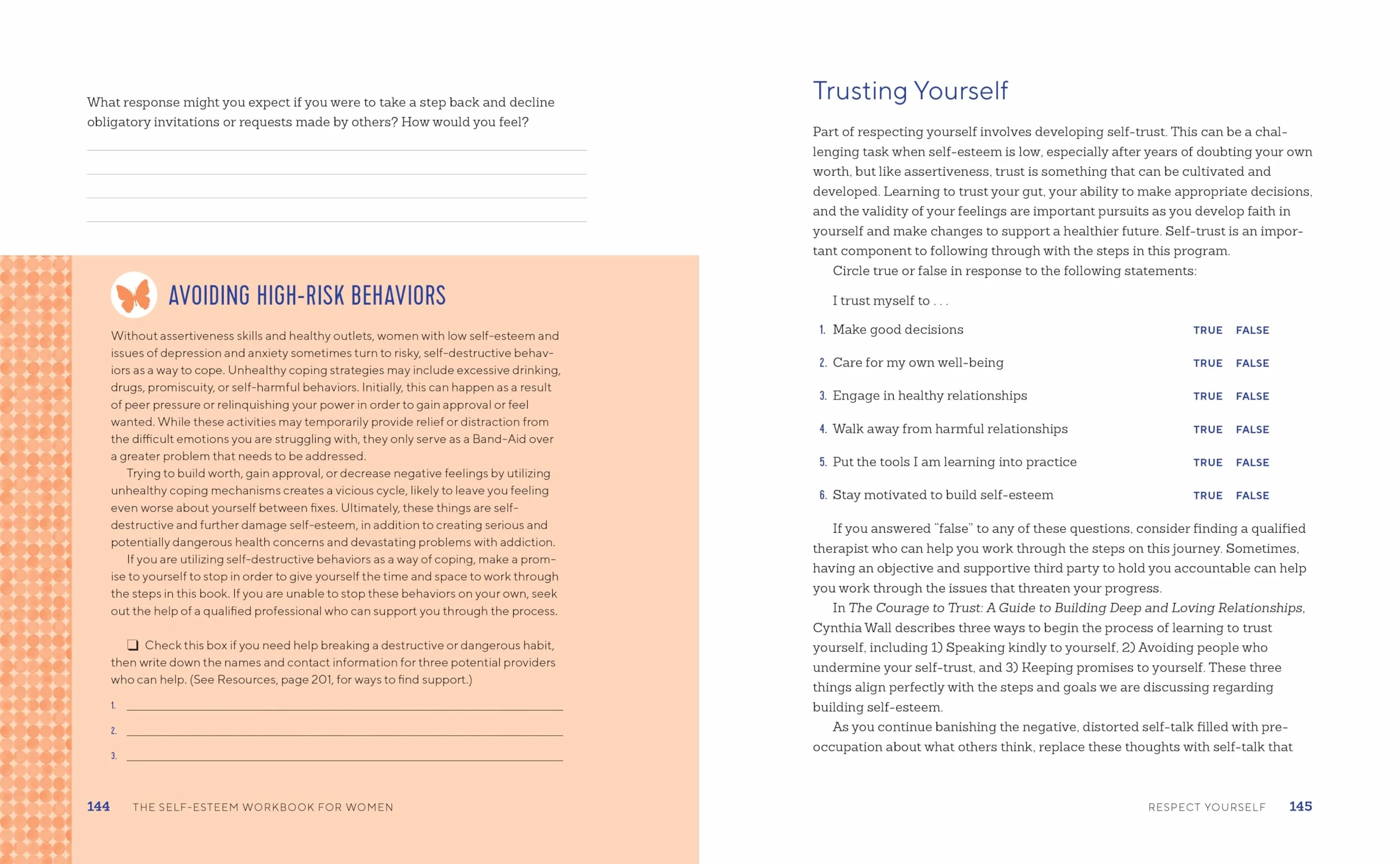 The Self Esteem Workbook for Women: 5 Steps to Gaining Confidence and Inner Strength