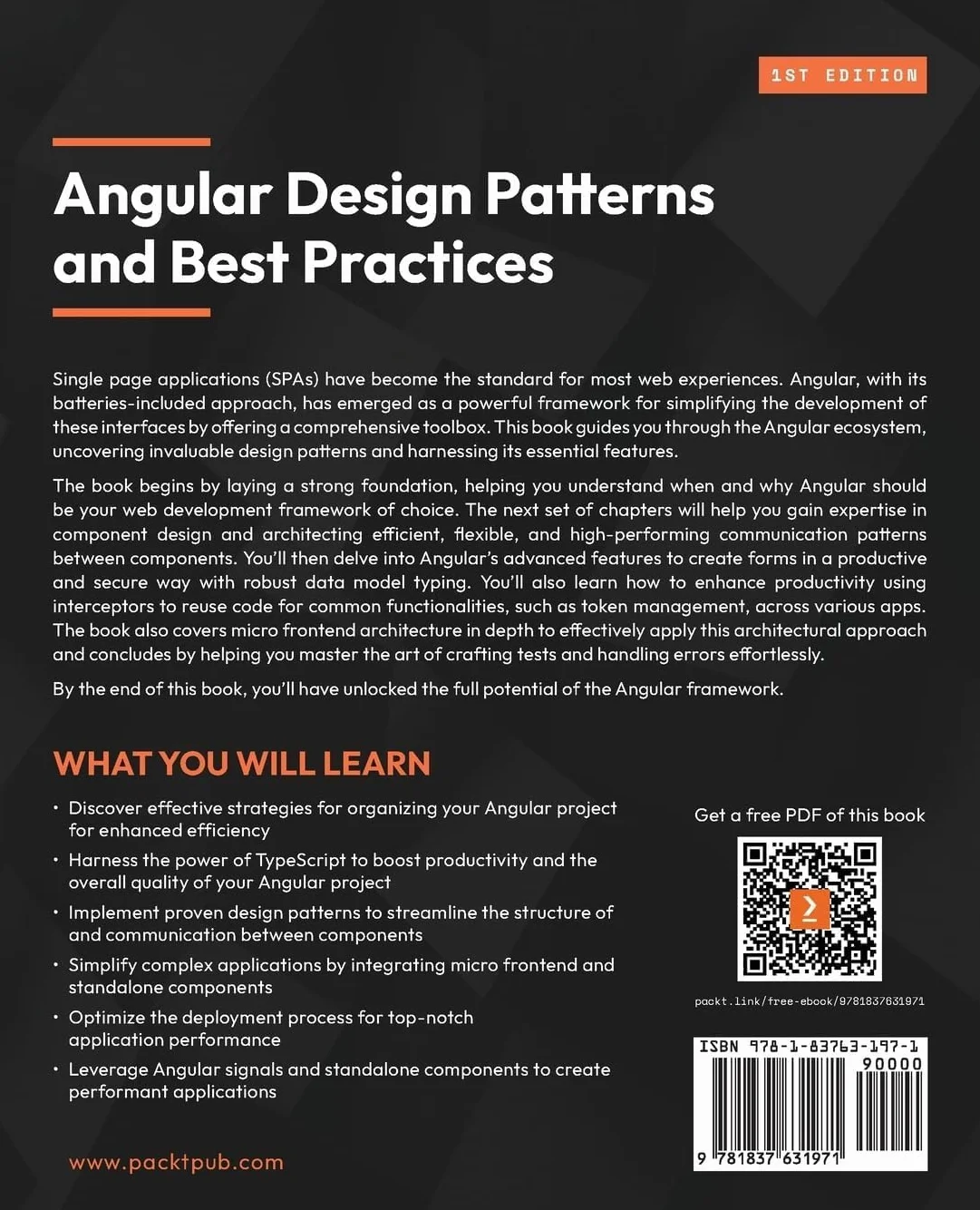 Angular Design Patterns and Best Practices: Create scalable and adaptable applications that grow to meet evolving user needs