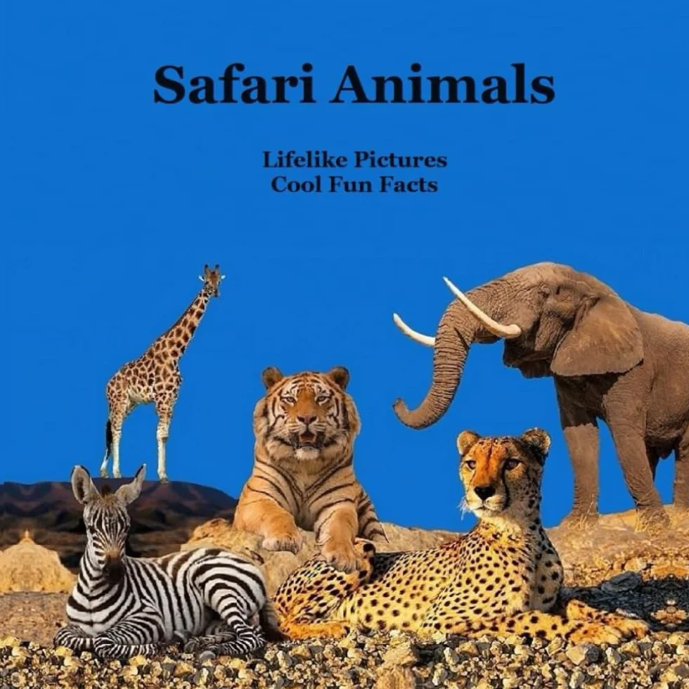 Safari Animals Kids Book with Lifelike Pictures: Great Way for Kids to Meet the African Safari Animals with Cool Fun Facts