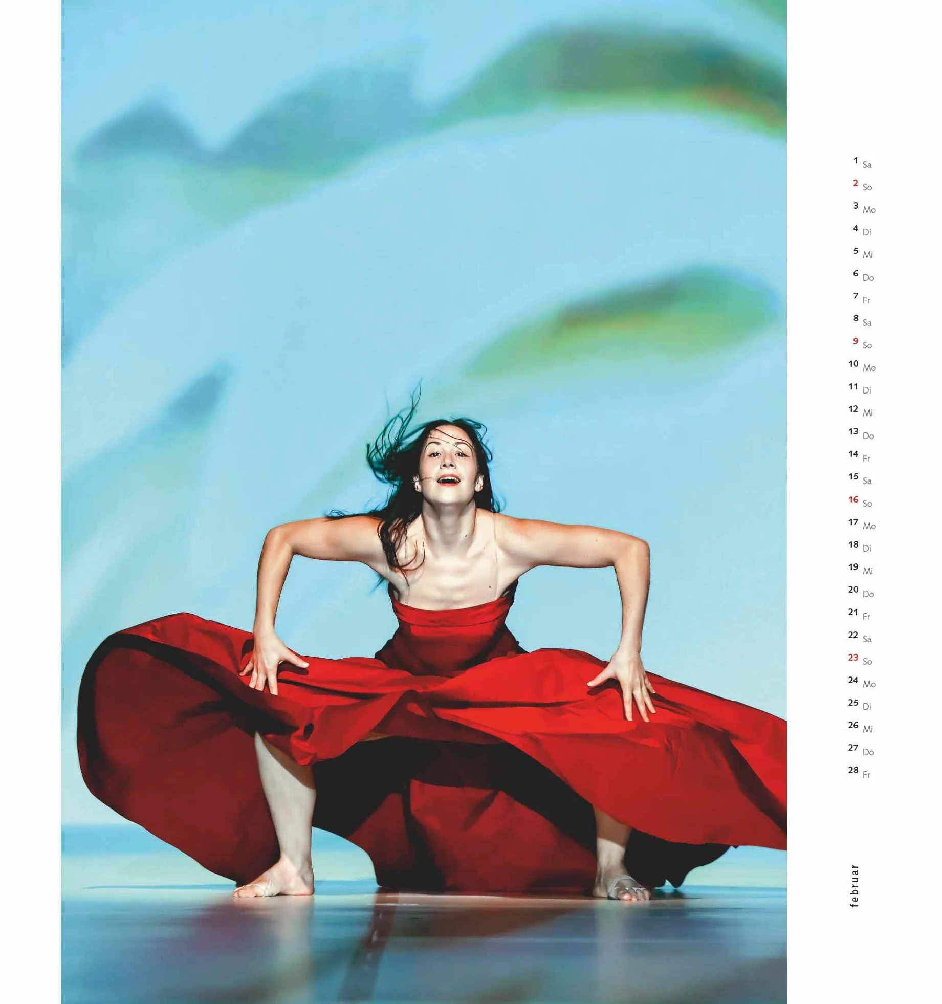 DUMONT Wandkalender Pina Bausch Tanztheater Wuppertal 2025 45x48 cm Fotokunst-Kalender