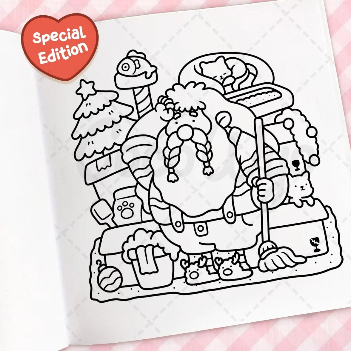 Cozy Christmas: Cute Festive Colouring Book