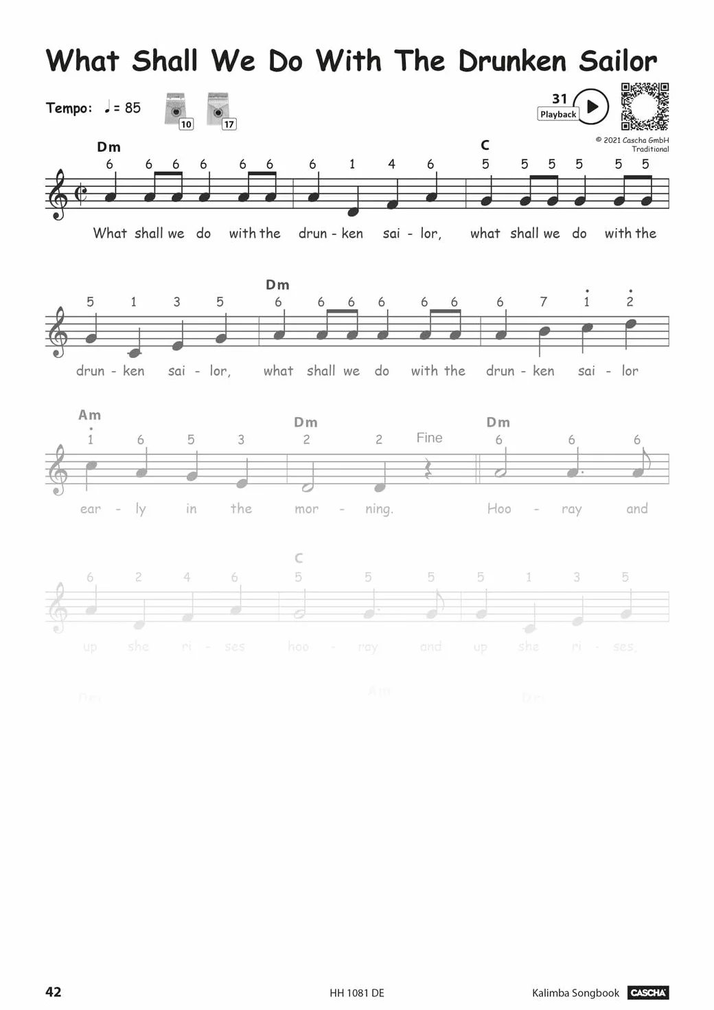 Kalimba Songbook: Songbook und Kalimbaschule