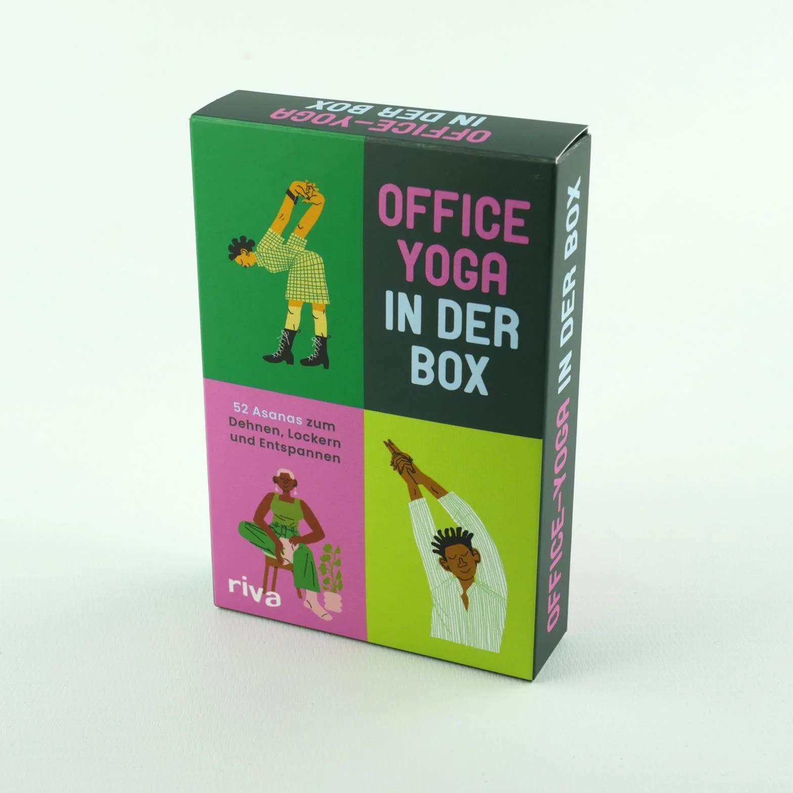 Office-Yoga in der Box: 52 Asanas zum Dehnen, Lockern und Entspannen | Karten mit Übungen für Büro und Homeoffice