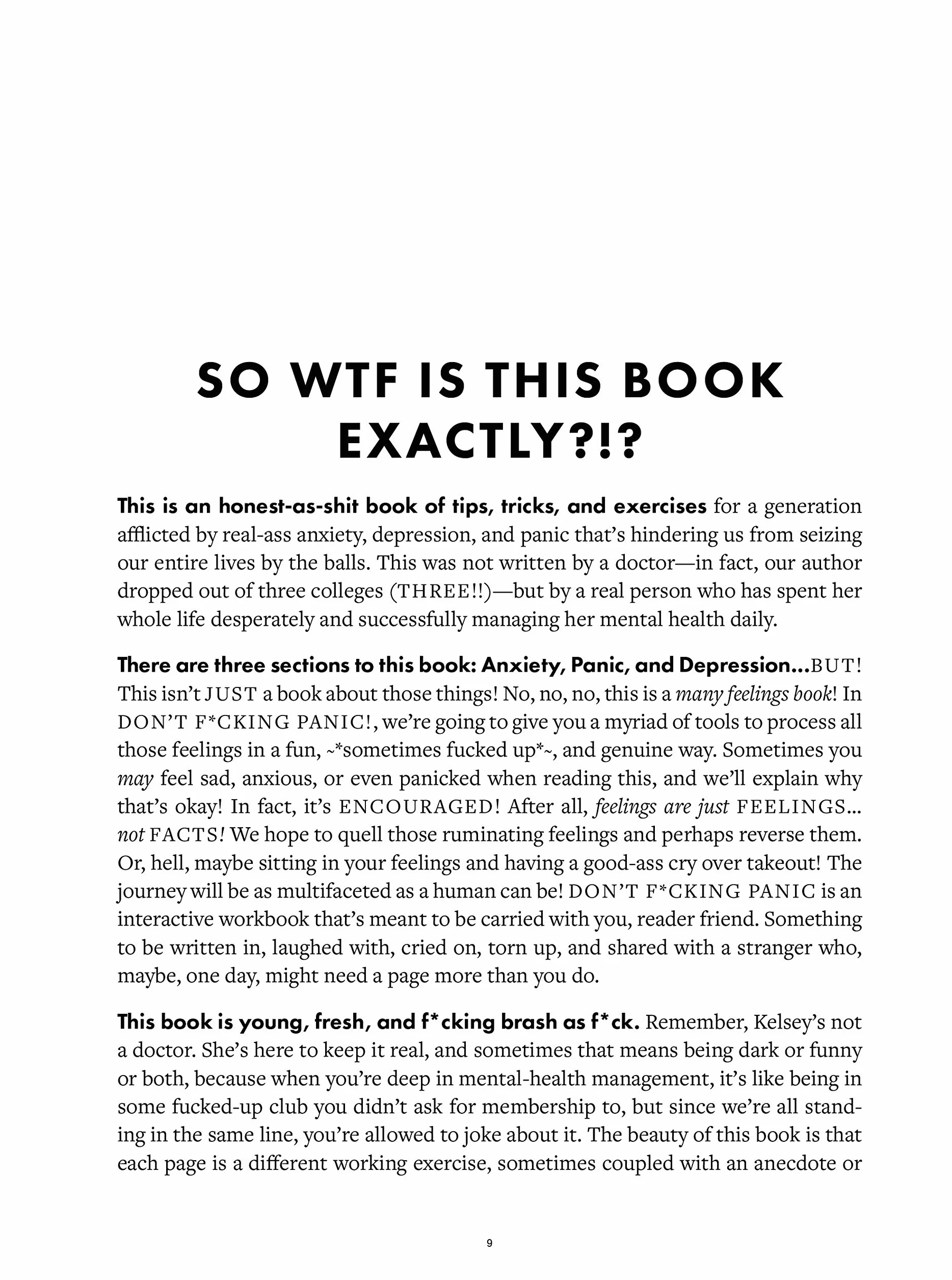 Don't F*cking Panic: The Shit They Don’t Tell You in Therapy About Anxiety Disorder, Panic Attacks, & Depression