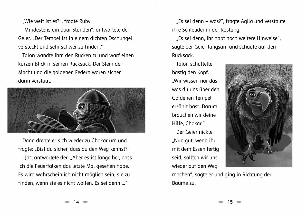 Der letzte Feuerfalke und der goldene Tempel (Band 9): Der Feuerfalke auf der Suche nach seiner Familie - Erstlesebuch für Kinder ab 7 Jahren