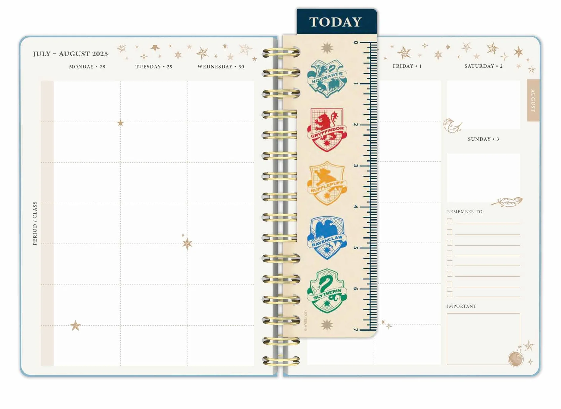2025-2026 Harry Potter: Hogwarts Student Planner: August - July, 6.5 X 8.25