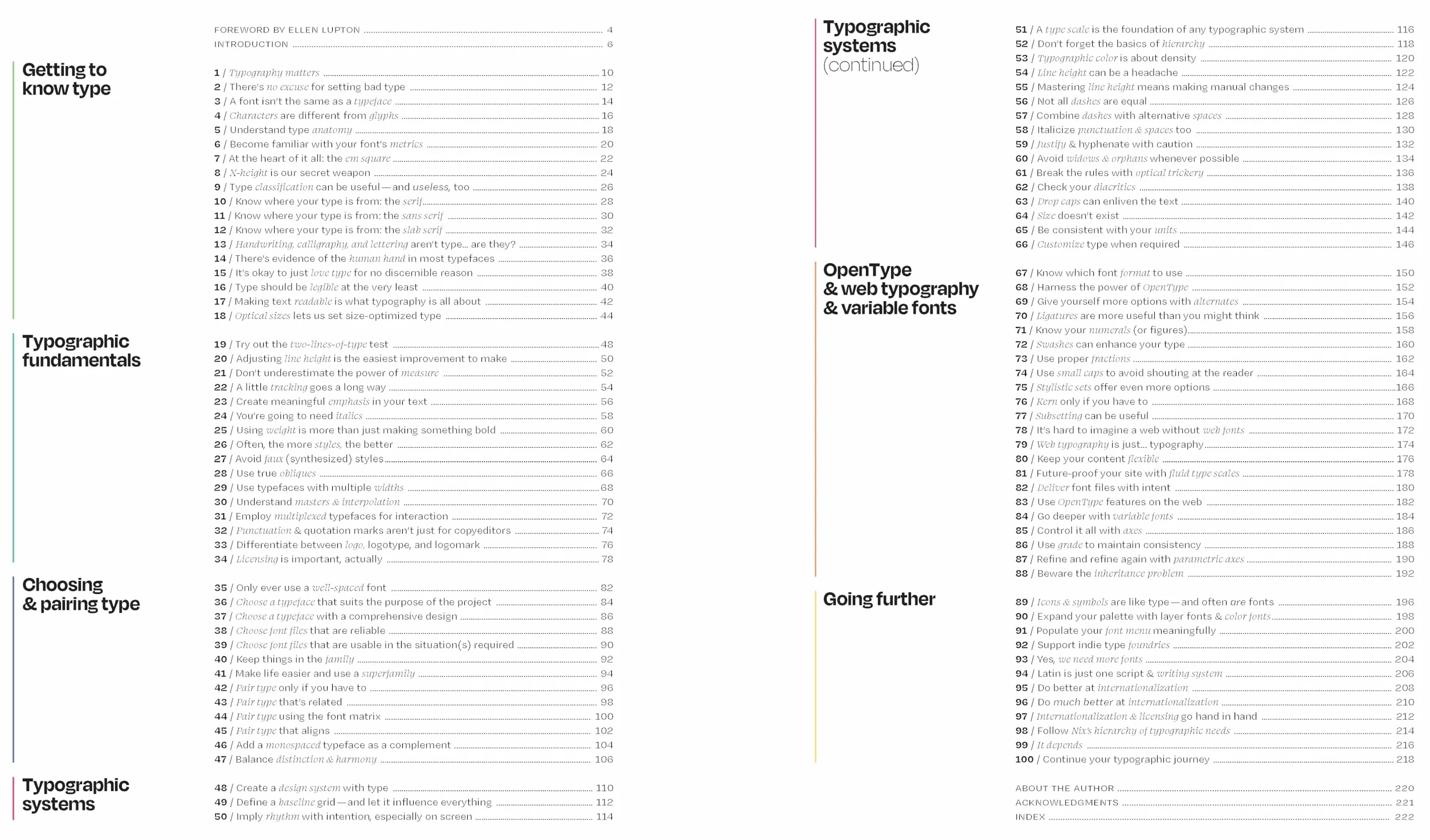 Universal Principles of Typography: 100 Key Concepts for Choosing and Using Type