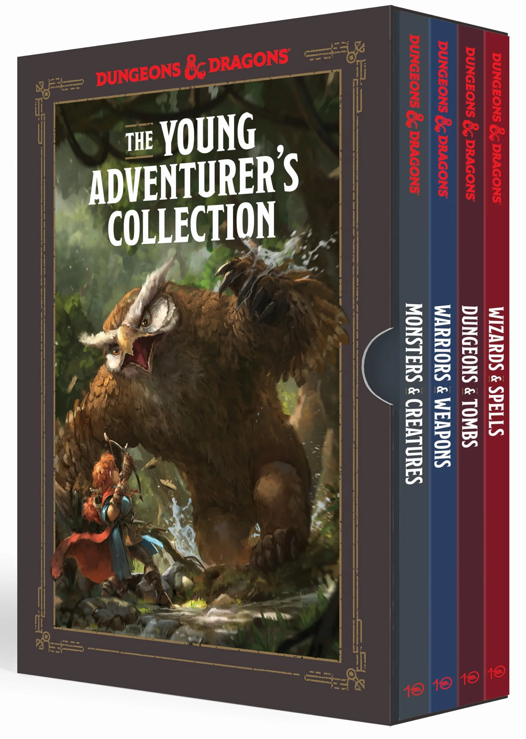 The Young Adventurer's Collection Box Set 1 [Dungeons & Dragons 4 Books]: Monsters & Creatures, Warriors & Weapons, Dungeons & Tombs, and Wizards & Spells: Dungeons and Dragons 4-Book Boxed Set