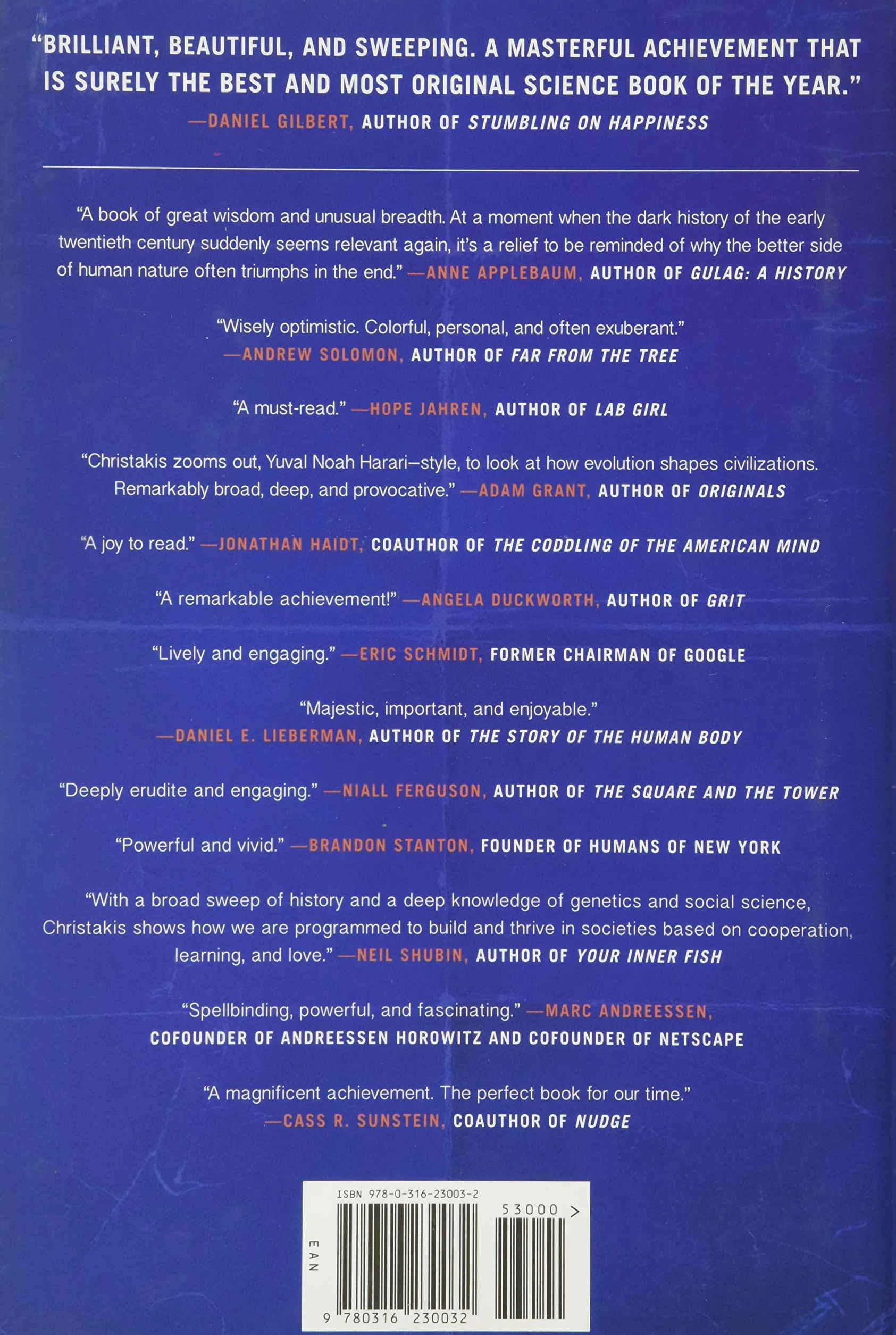 Blueprint: The Evolutionary Origins of a Good Society
