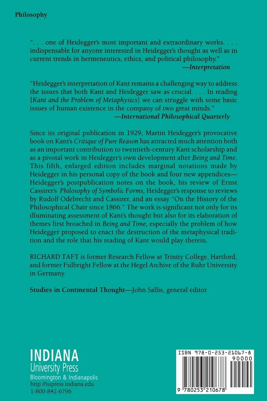 Kant and the Problem of Metaphysics, Fifth Edition, Enlarged
