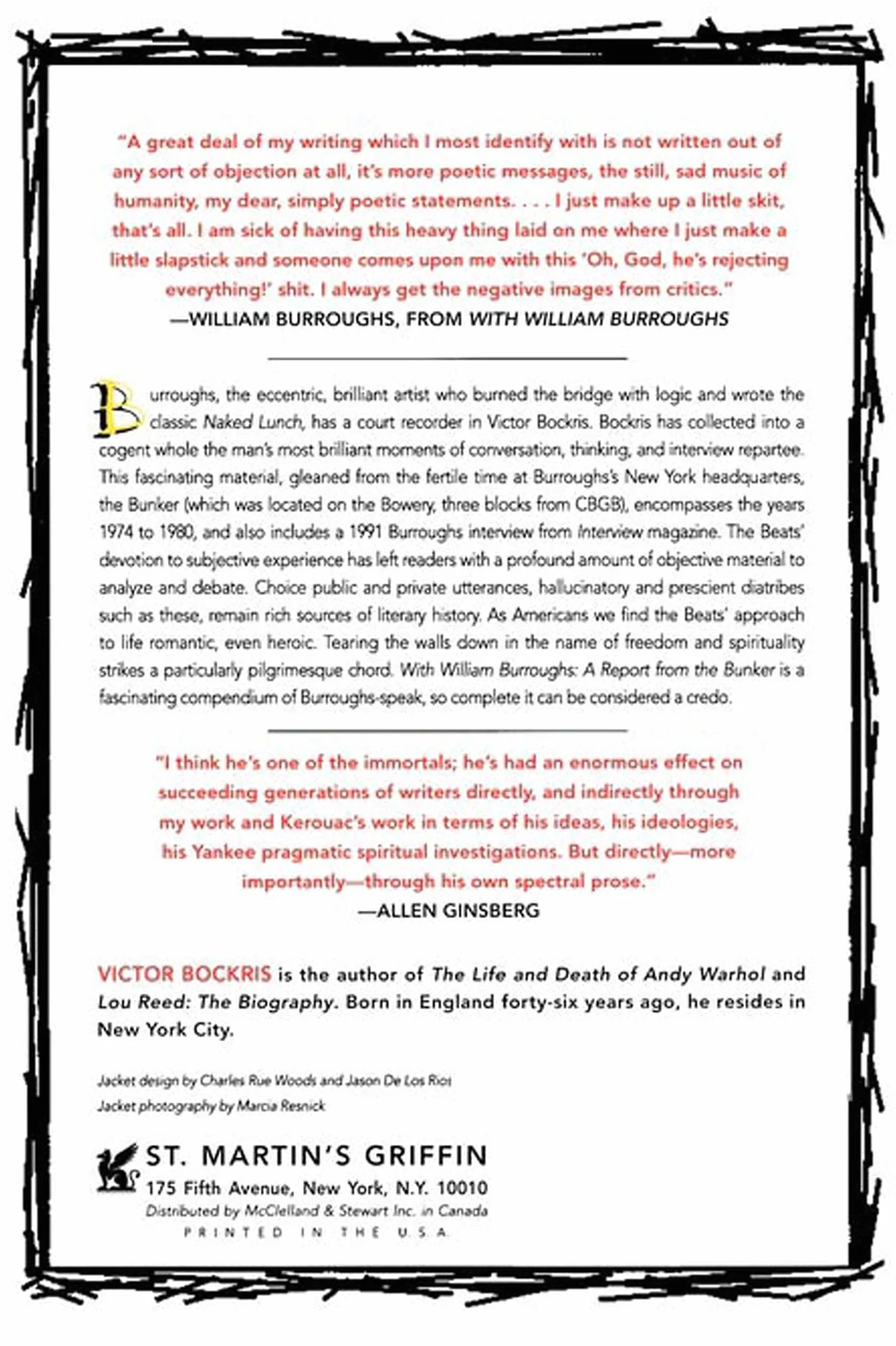 With William Burroughs: A Report from the Bunker