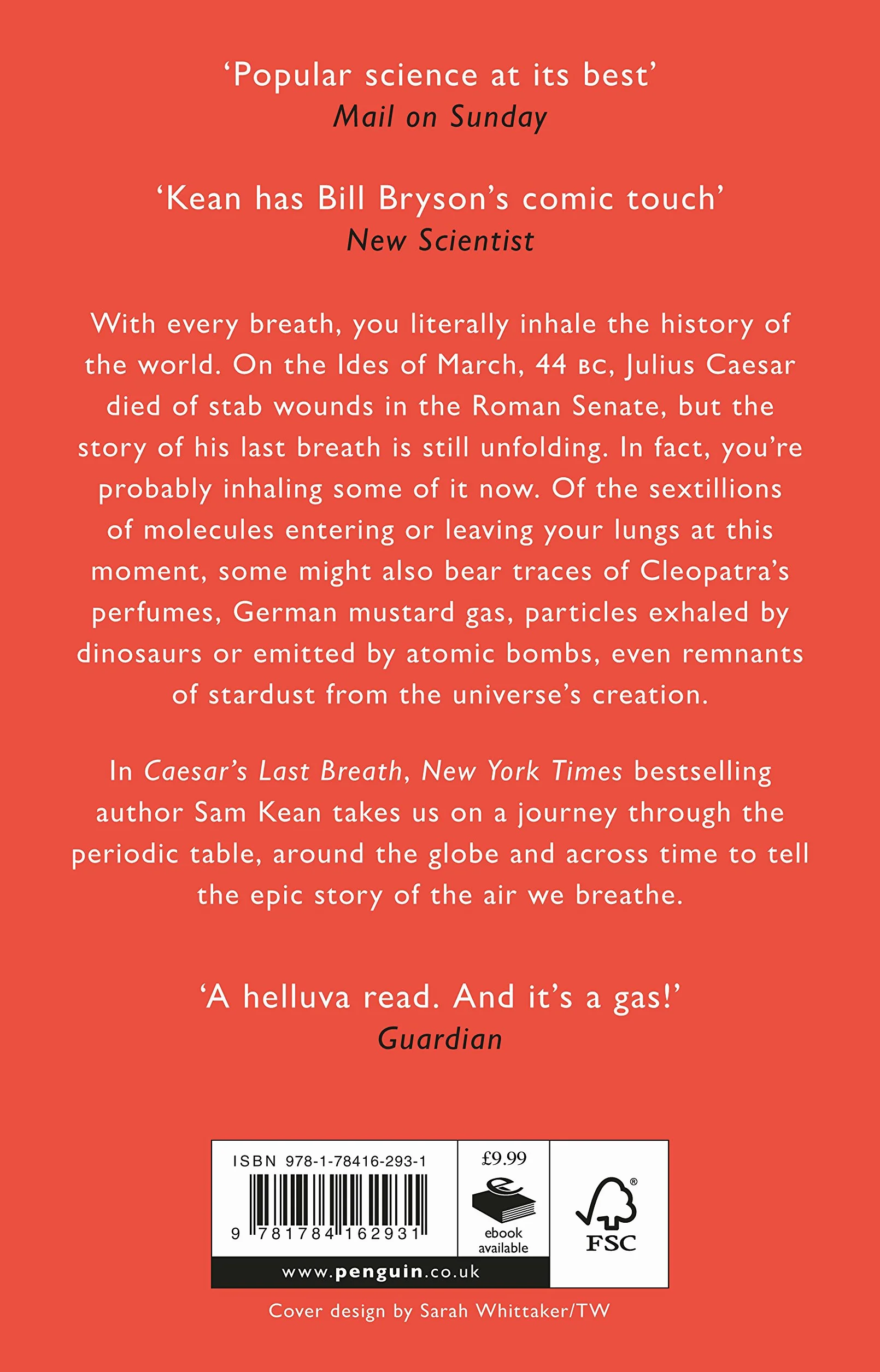 Caesar's Last Breath: The Epic Story of The Air Around Us