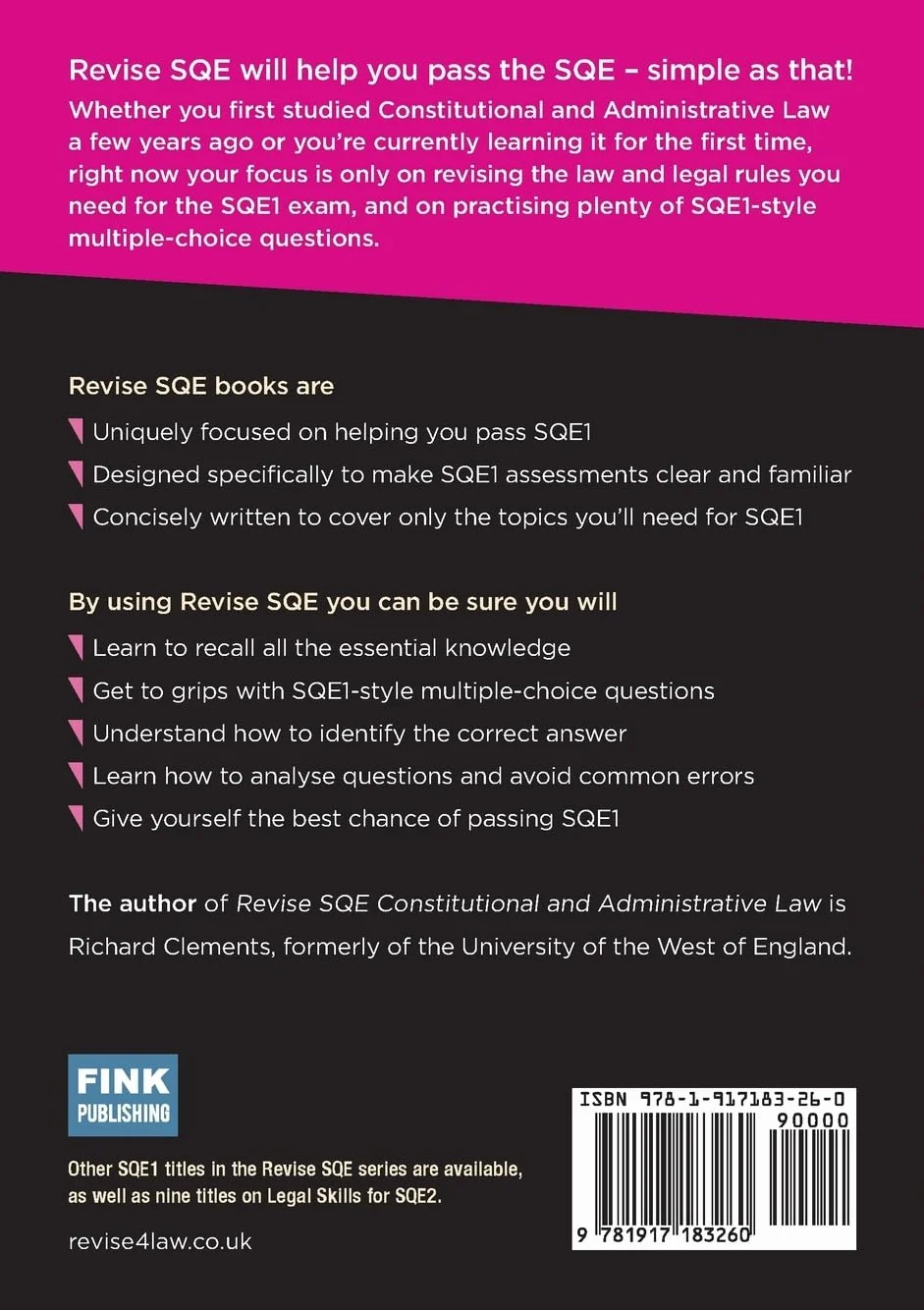 Revise SQE Constitutional and Administrative Law 2025-26: SQE1 Revision Guide