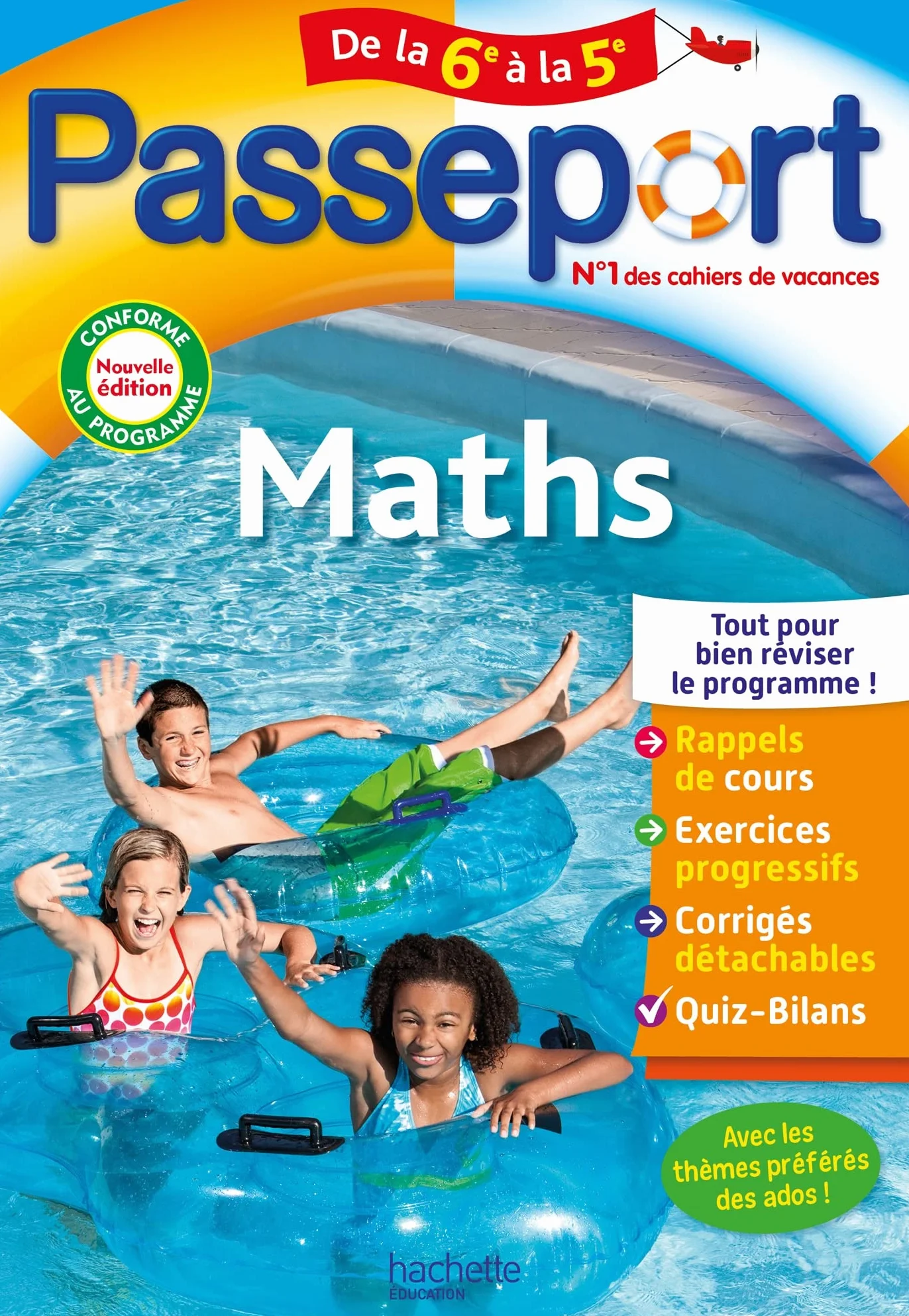 Passeport - Maths - De la 6e à la 5e - Cahier de vacances 2025