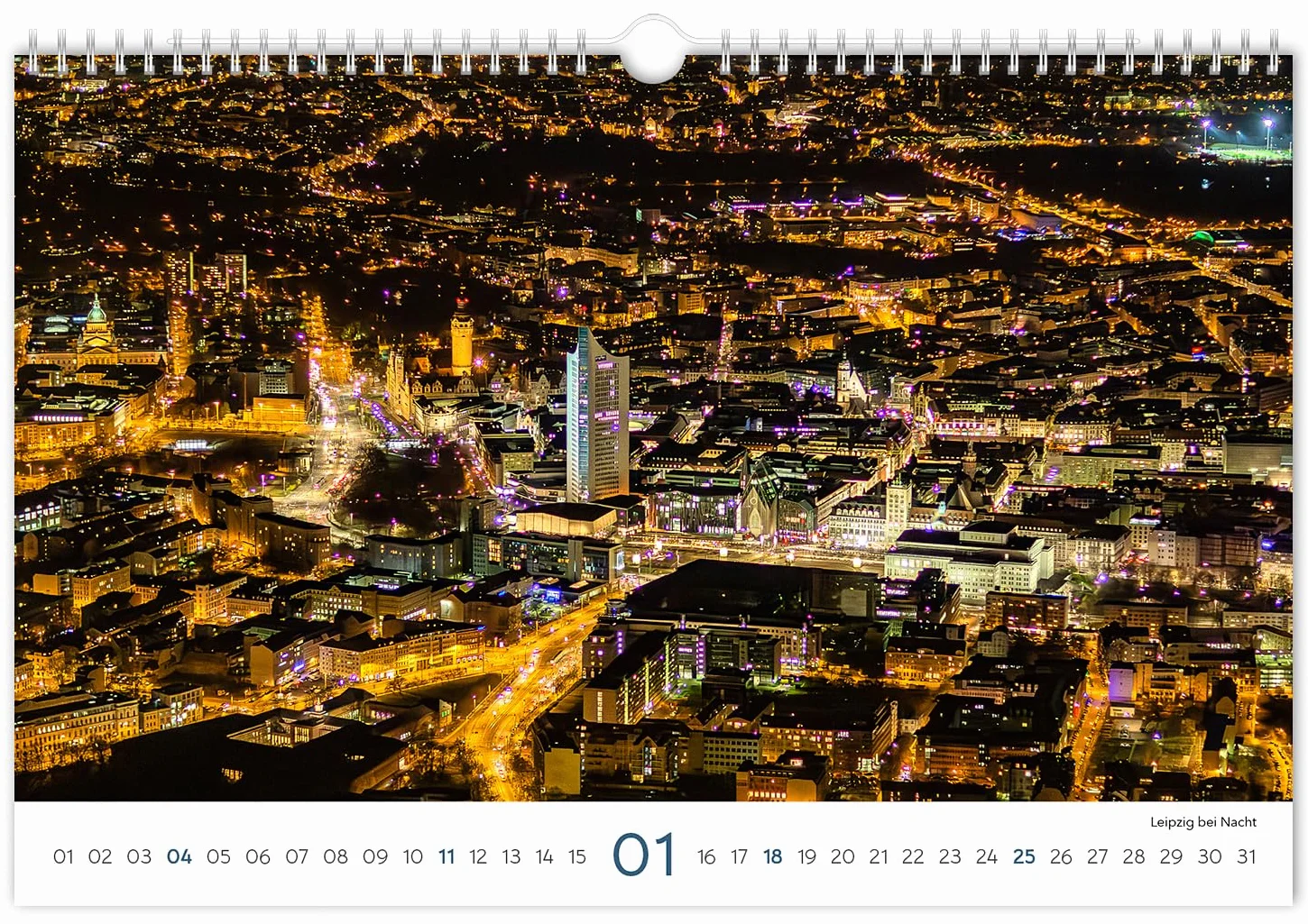 Kalender Sachsen 2026: | 30 x 20 cm | weißes Kalendarium