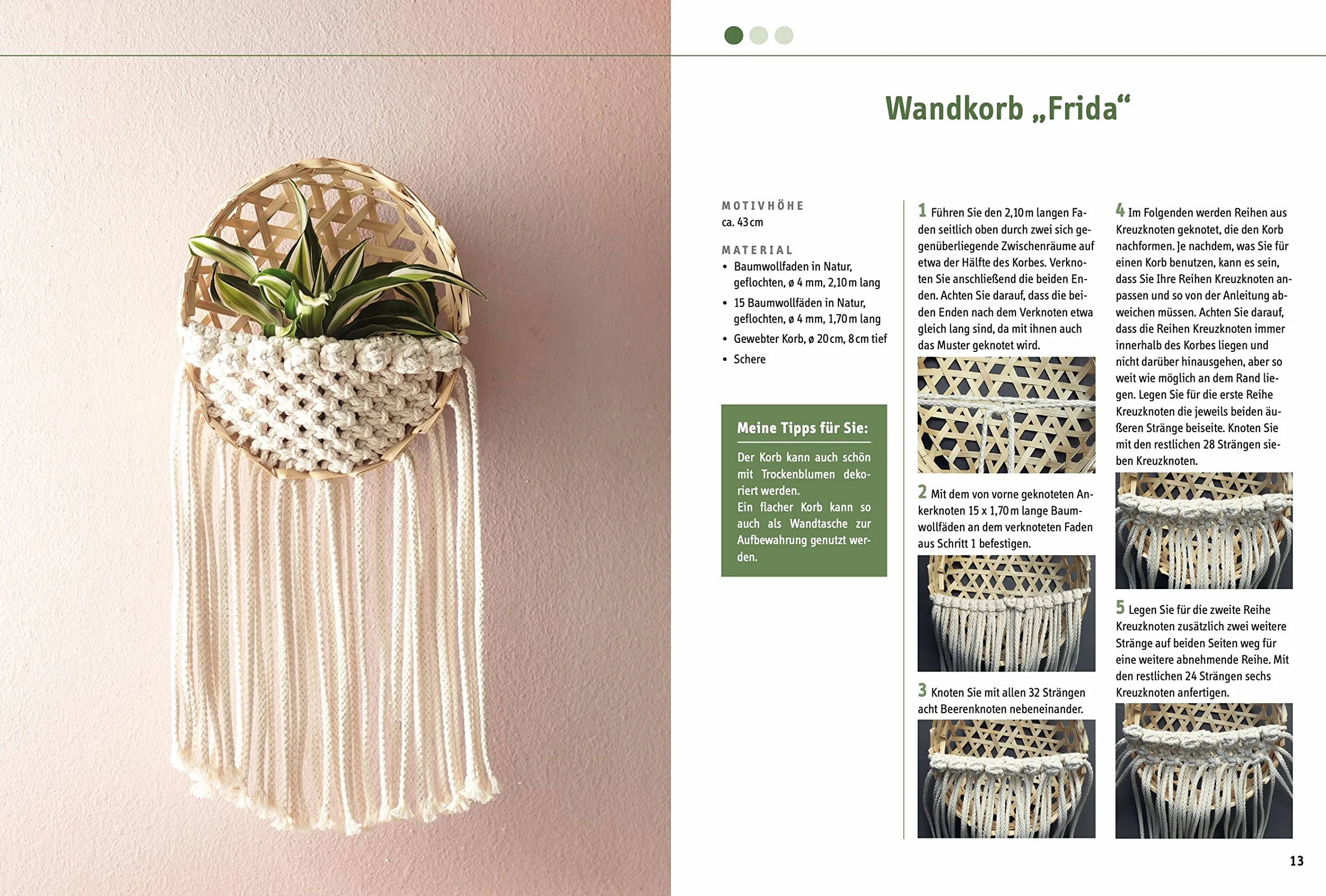 Makramee Blumenampeln kreativ.kompakt Einfache Knüpfprojekte
