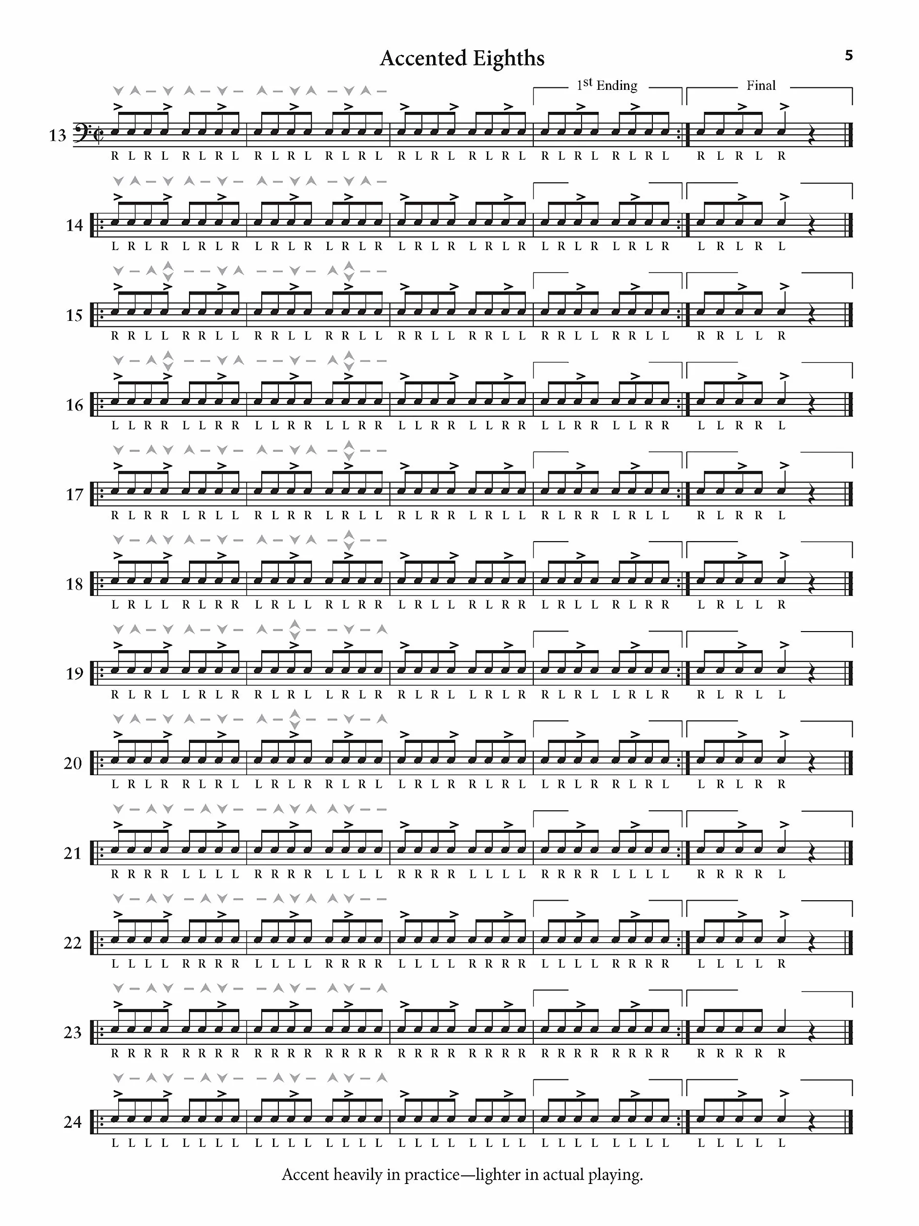 George lawrence stone: accents and rebounds - for the snare drummer (revised & updated)