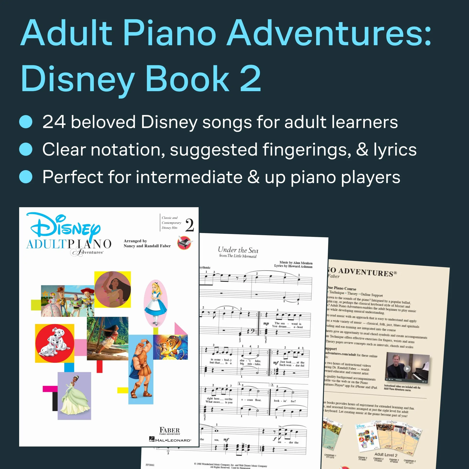 Adult piano adventures - disney book 2 - classic and contemporary disney hits - piano