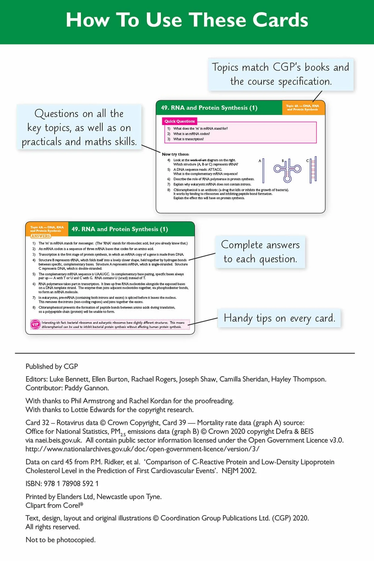 A-Level Biology AQA Revision Question Cards