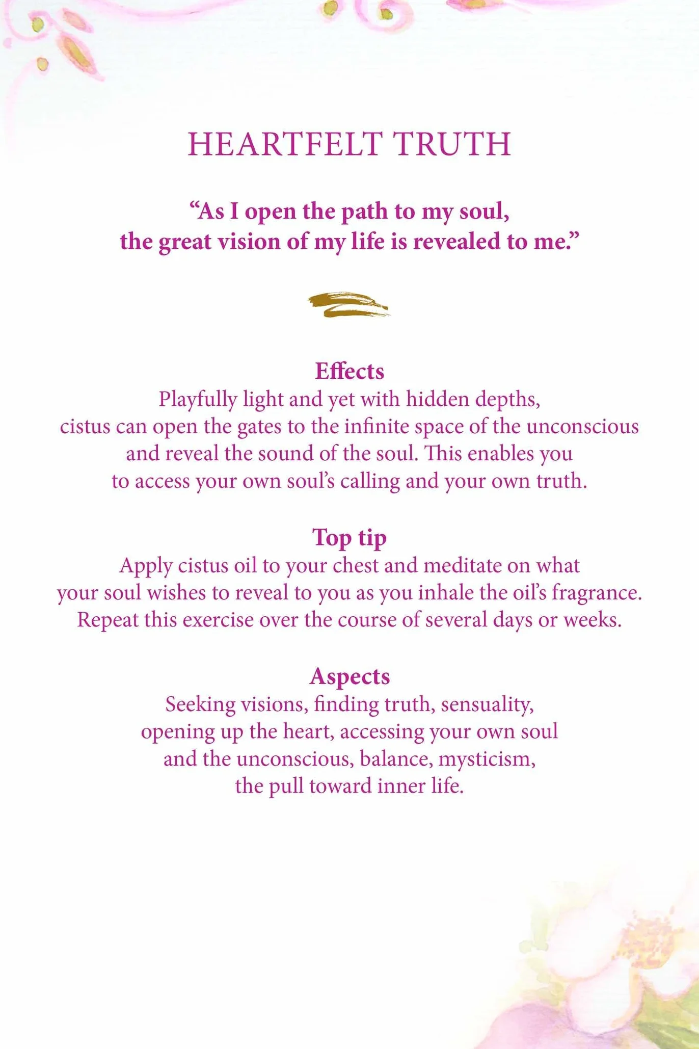 Essential Oils Oracle Cards: Wisdom from 40 Healing Plants