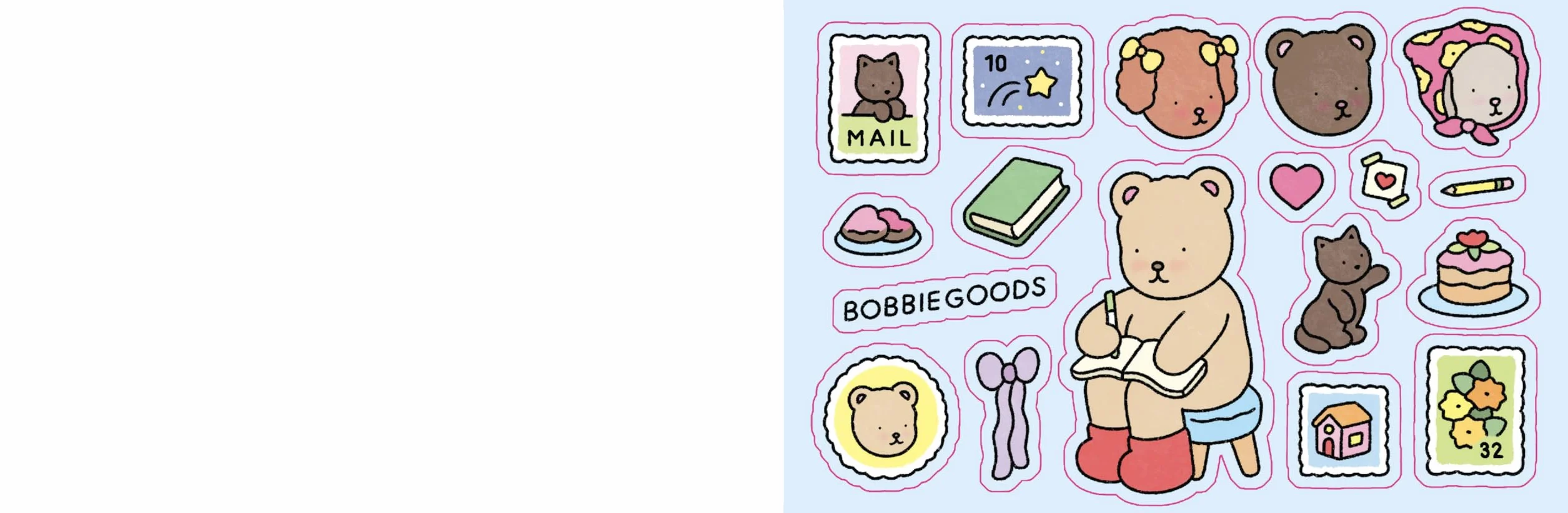 Bobbie Goods Postcard Coloring Book: 20 Postcards