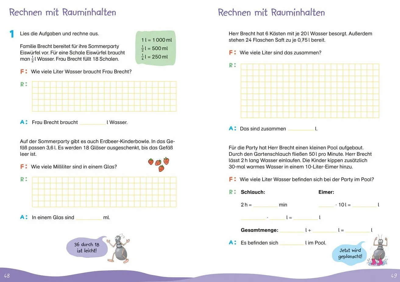 Fit für Textaufgaben 4. Klasse. Mein Übungsheft: Textaufgaben sicher lösen