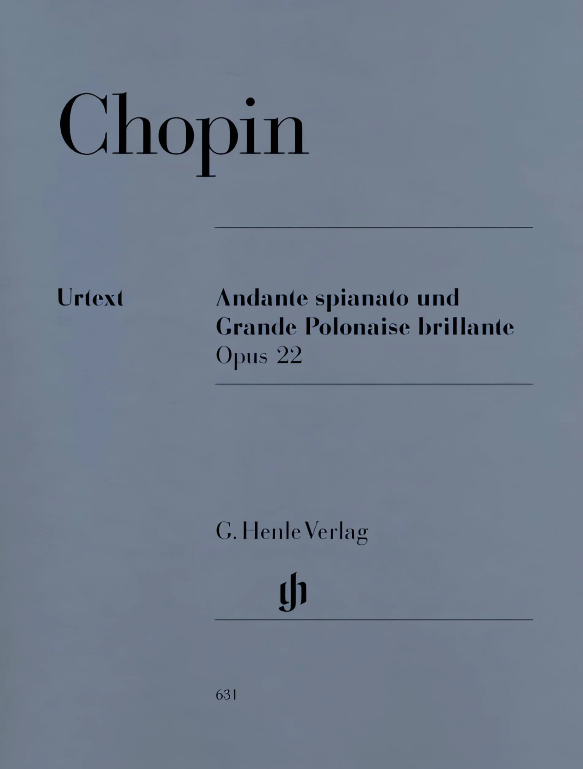 Andante spianato et grande polonaise brillante en mi bemol majeur op. 22: Instrumentation: Piano solo
