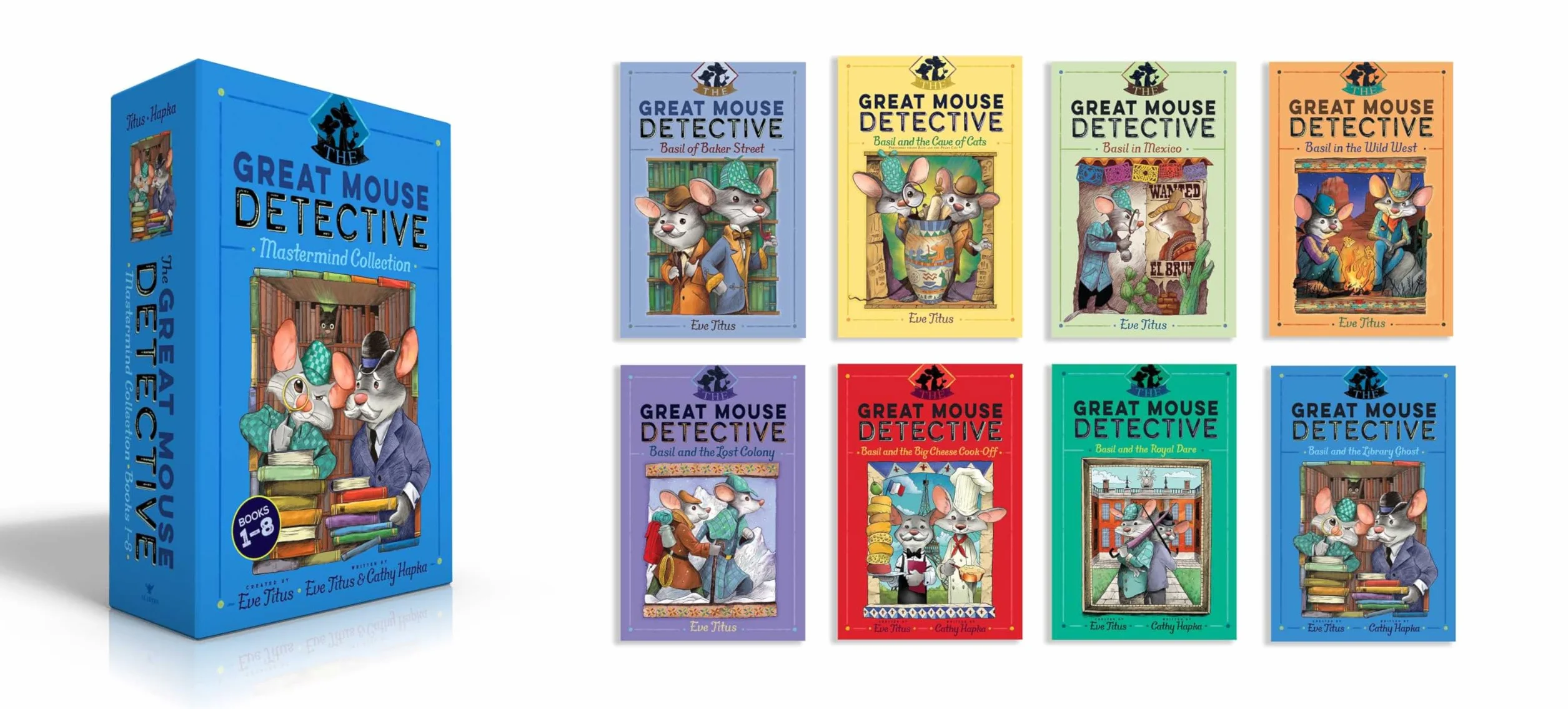 The Great Mouse Detective MasterMind Collection Books 1-8 (Boxed Set): Basil of Baker Street; Basil and the Cave of Cats; Basil in Mexico; Basil in ... the Royal Dare; Basil and the Library Ghost