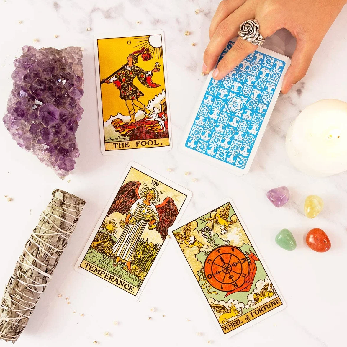 The Original Rider Waite Tarot Deck: 78 beautifully illustrated cards and instructional booklet