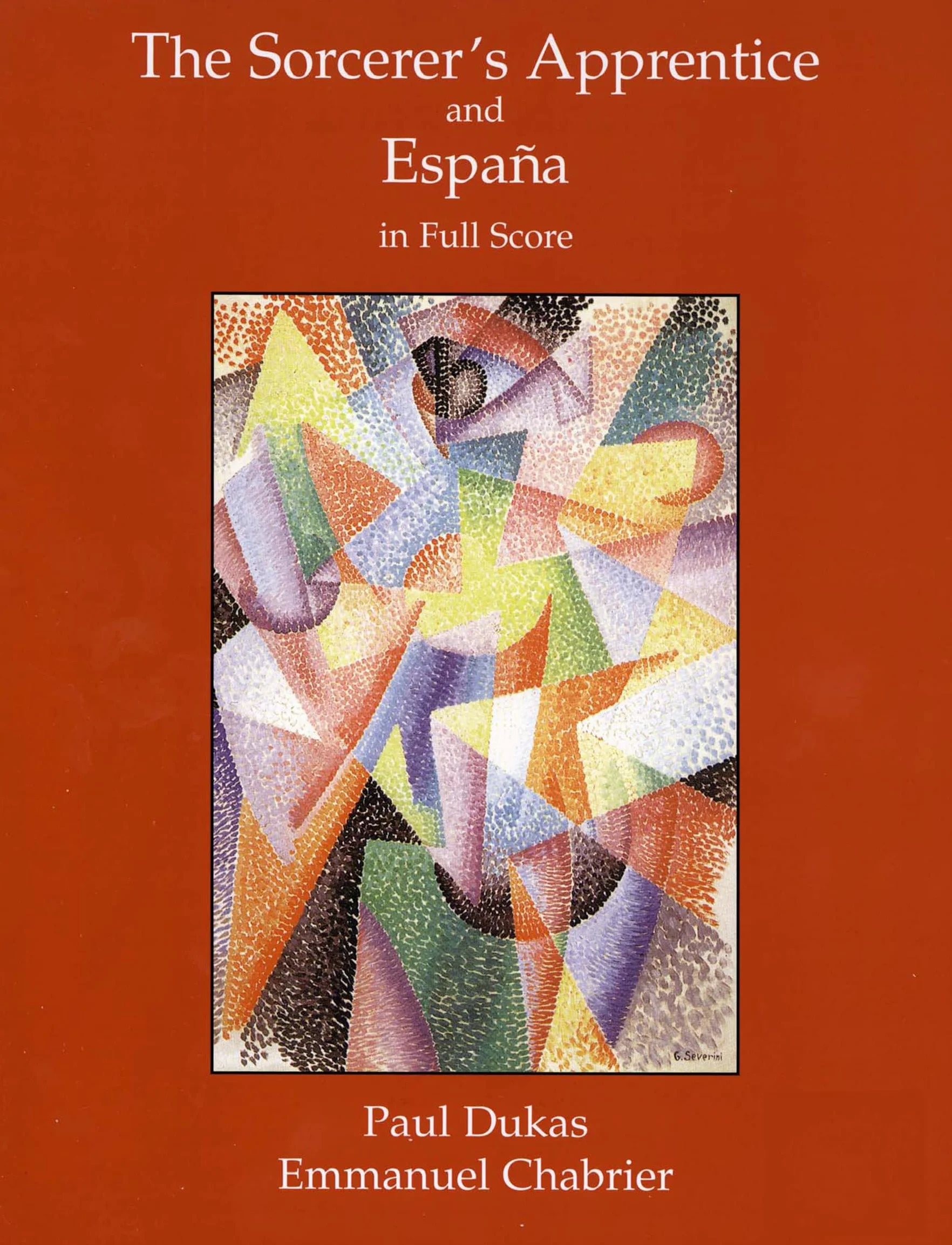 Dukas's the sorcerer's apprentice and chabrier's 'espana' in full score