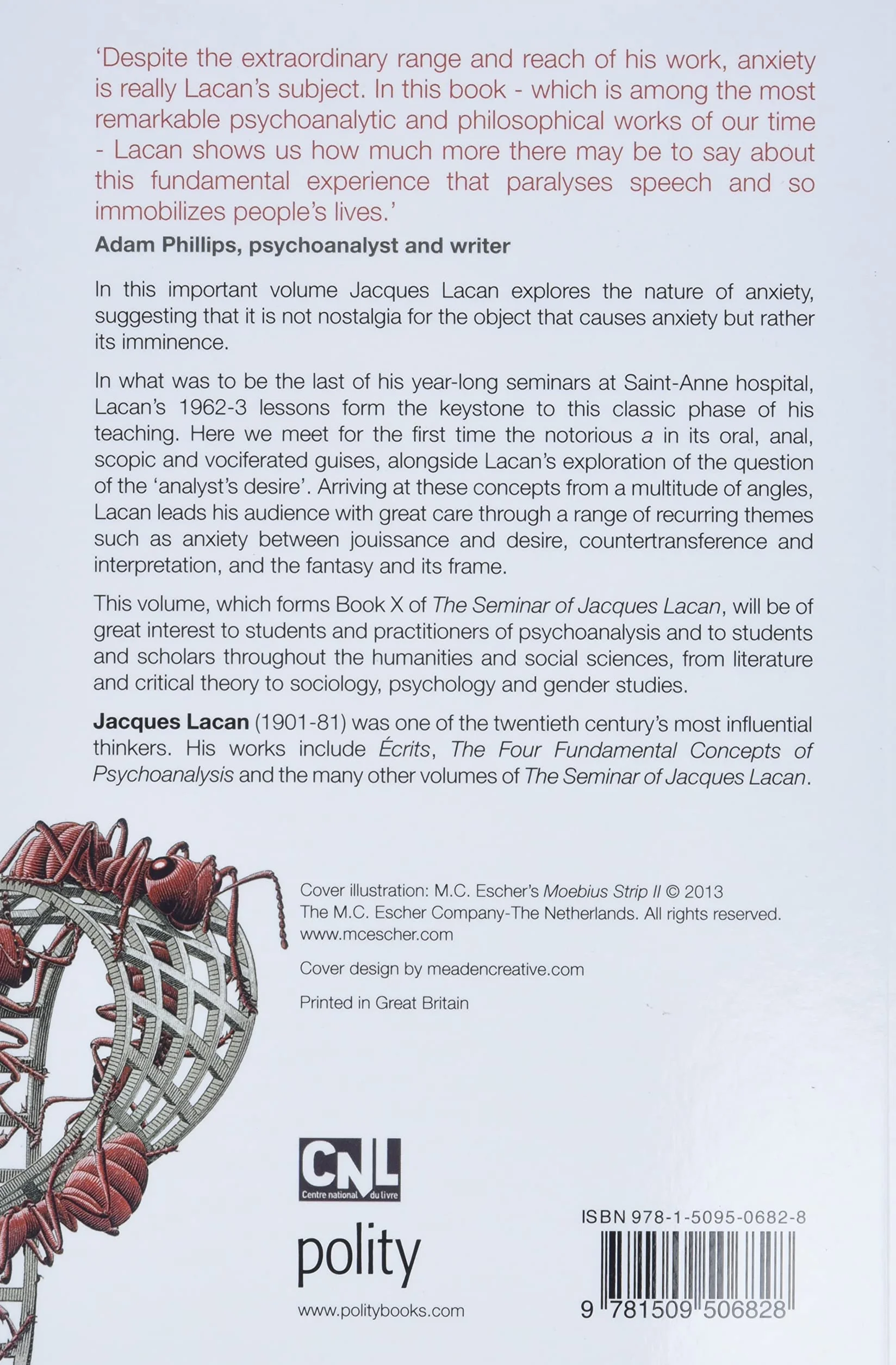 Anxiety: The Seminar of Jacques Lacan, Book X
