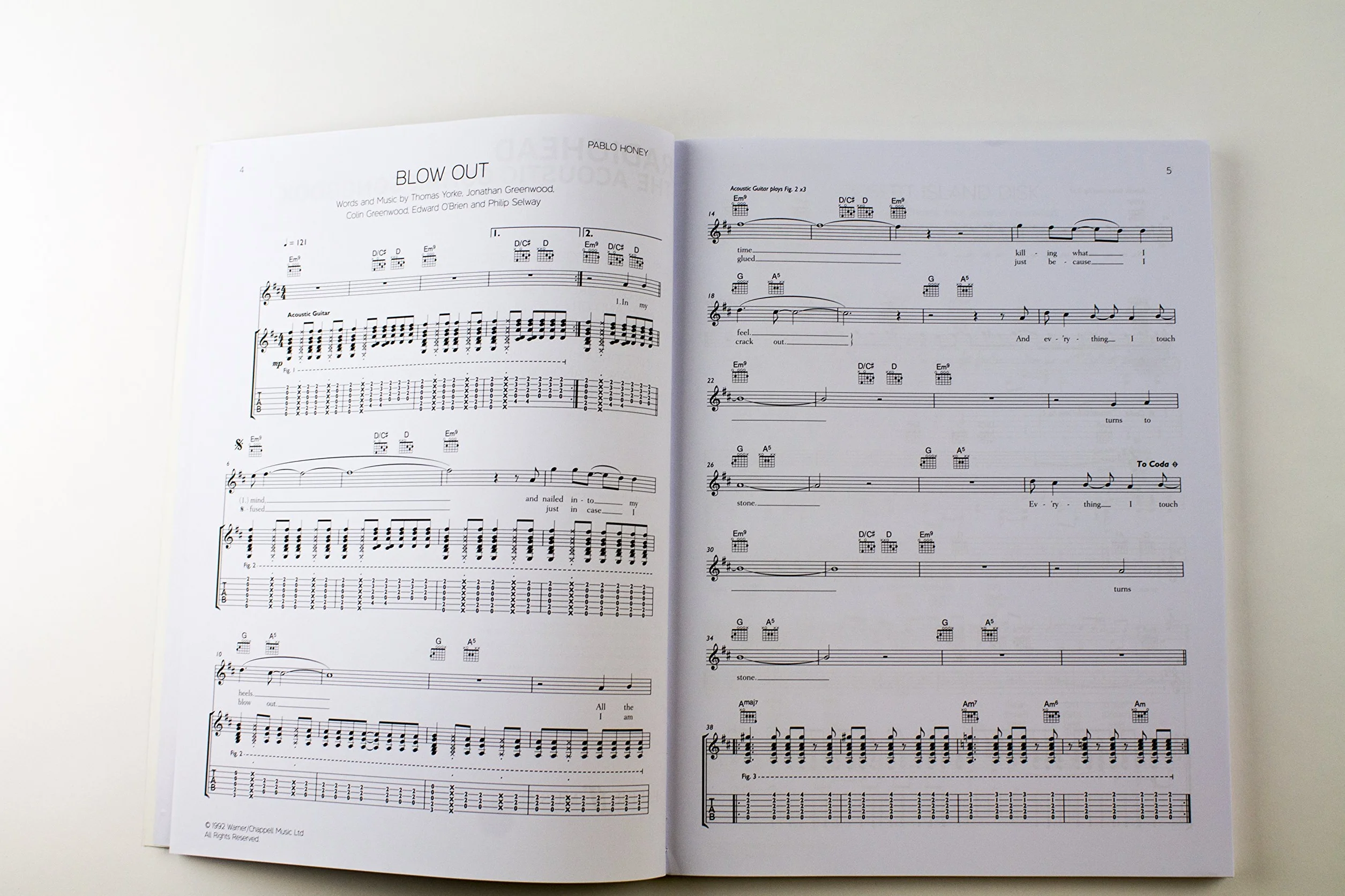Radiohead The Acoustic Guitar Songbook