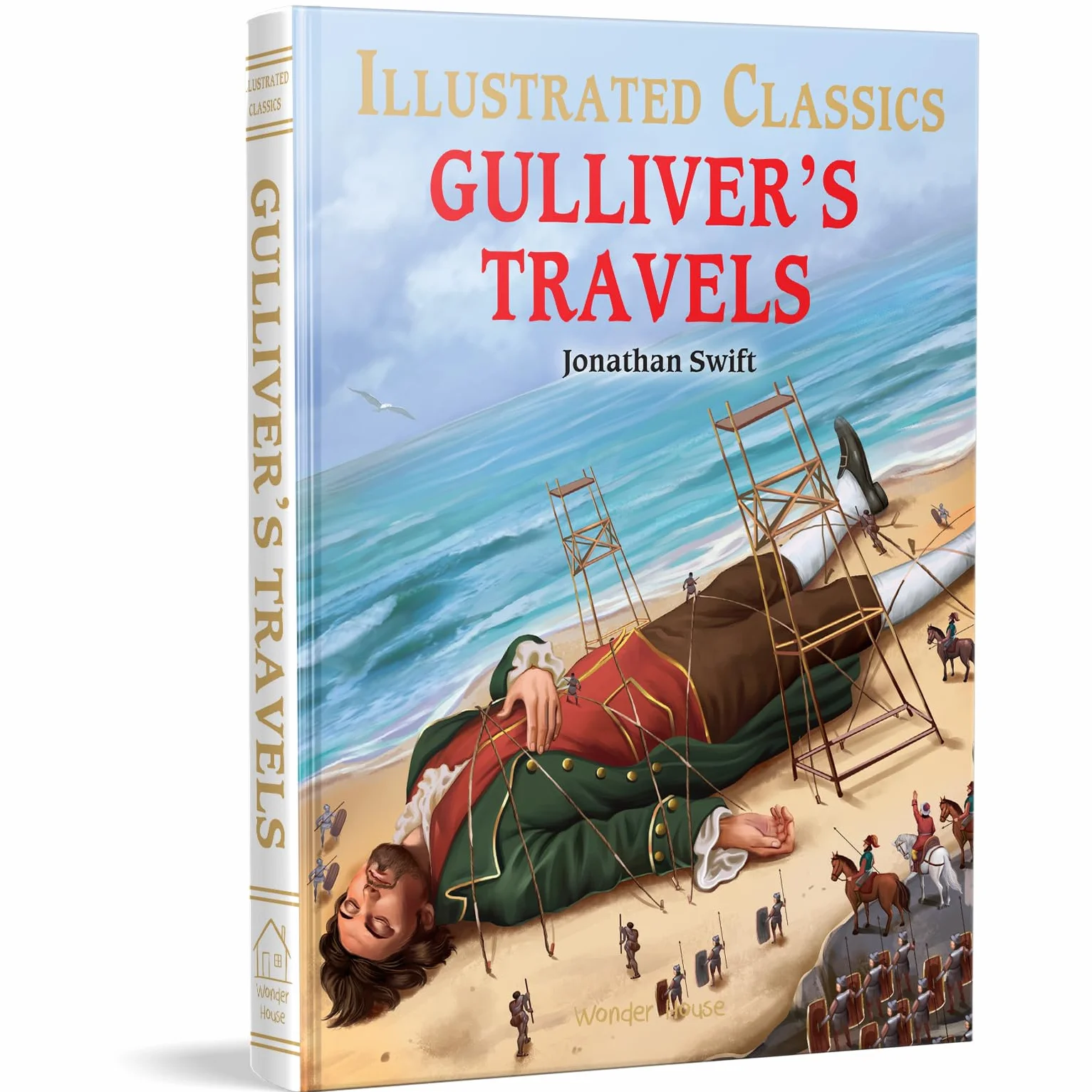 Gulliver's Travels: Illustrated Abridged Children Classics English Novel with Review Questions (Hardback)