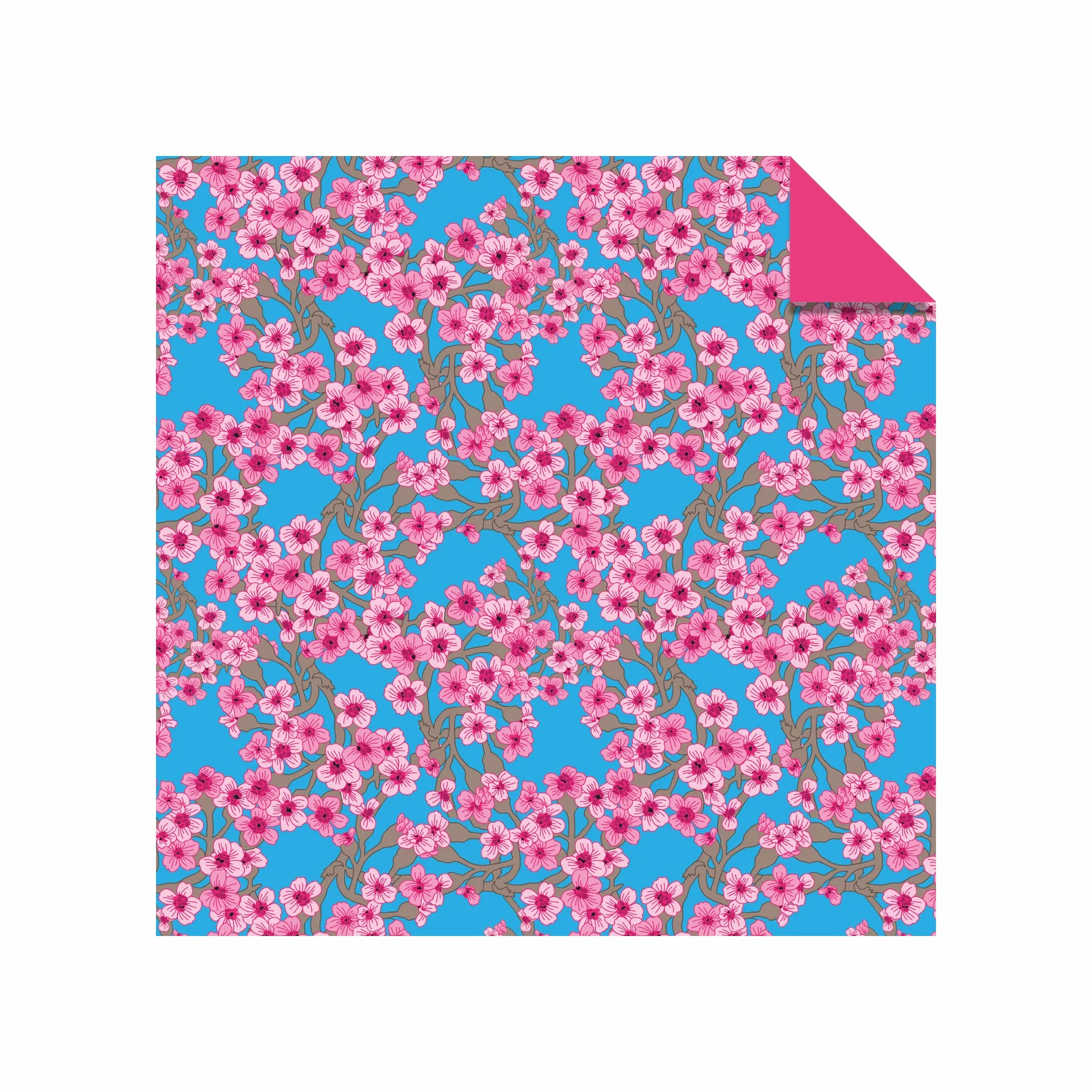 Tuttle Origami Paper Cherry Blossoms 200 Sheets 6" (15 cm) 12 Colors Instructions for 8 Projects