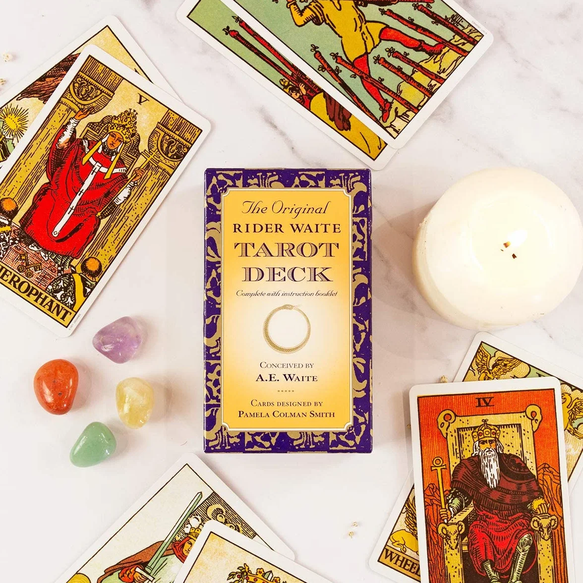 The Original Rider Waite Tarot Deck: 78 beautifully illustrated cards and instructional booklet
