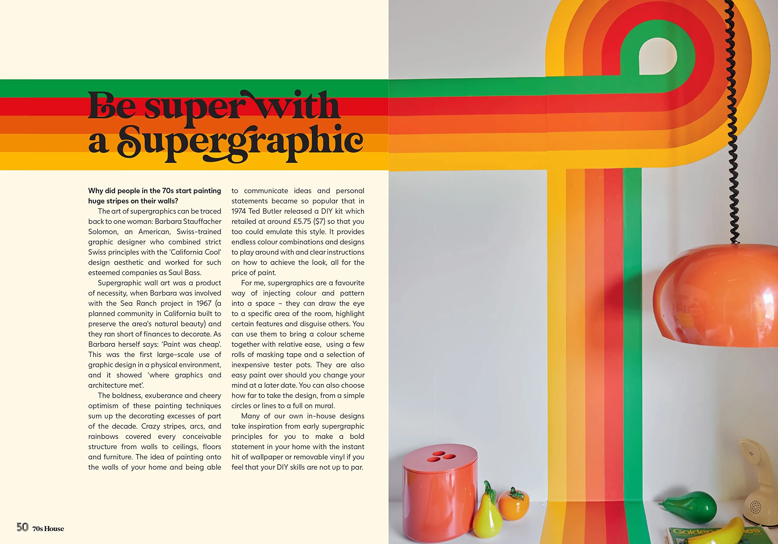 70s House /anglais: A Bold Homage to the Most Daring Decade in Design