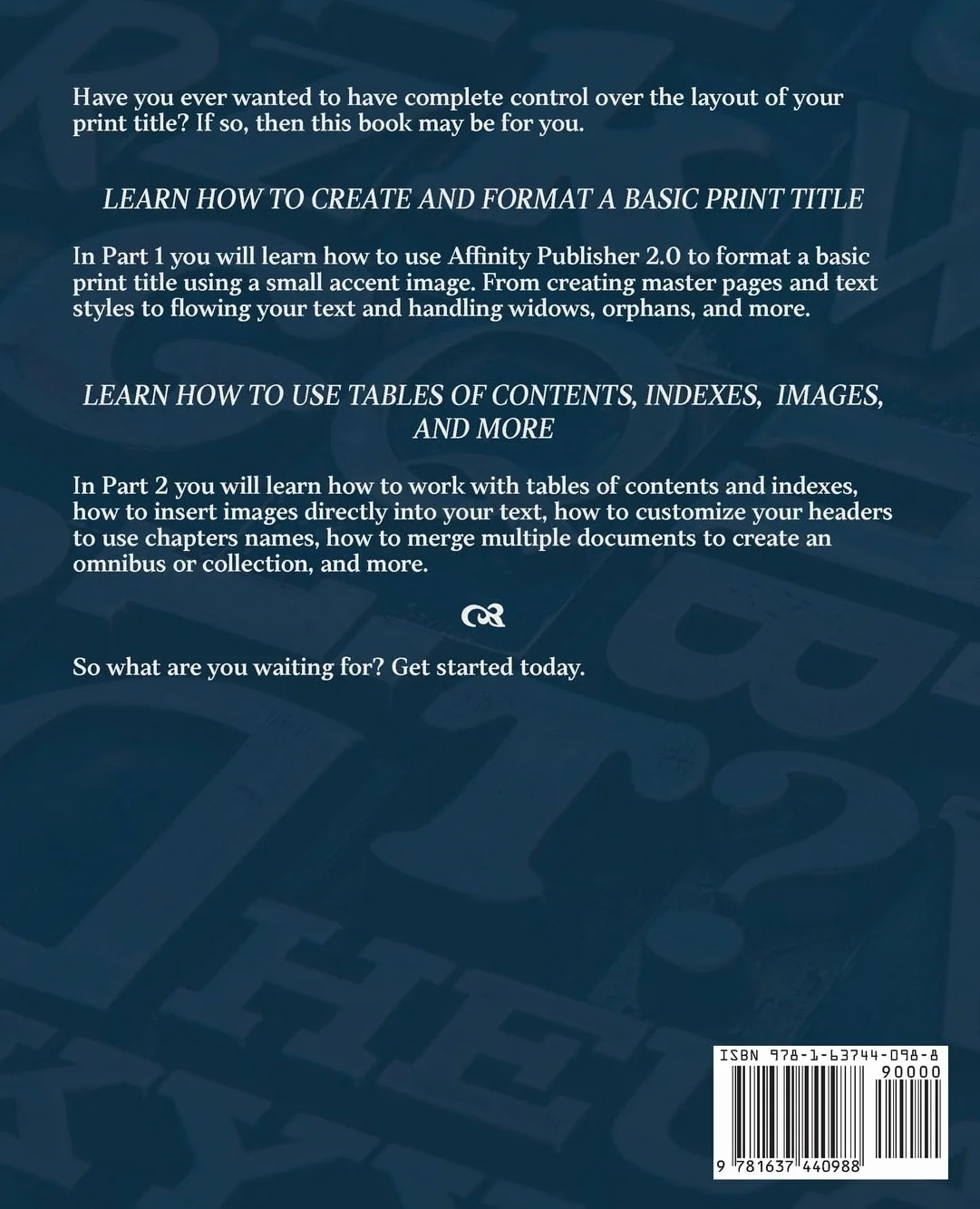Affinity Publisher 2.0 For Book Formatting