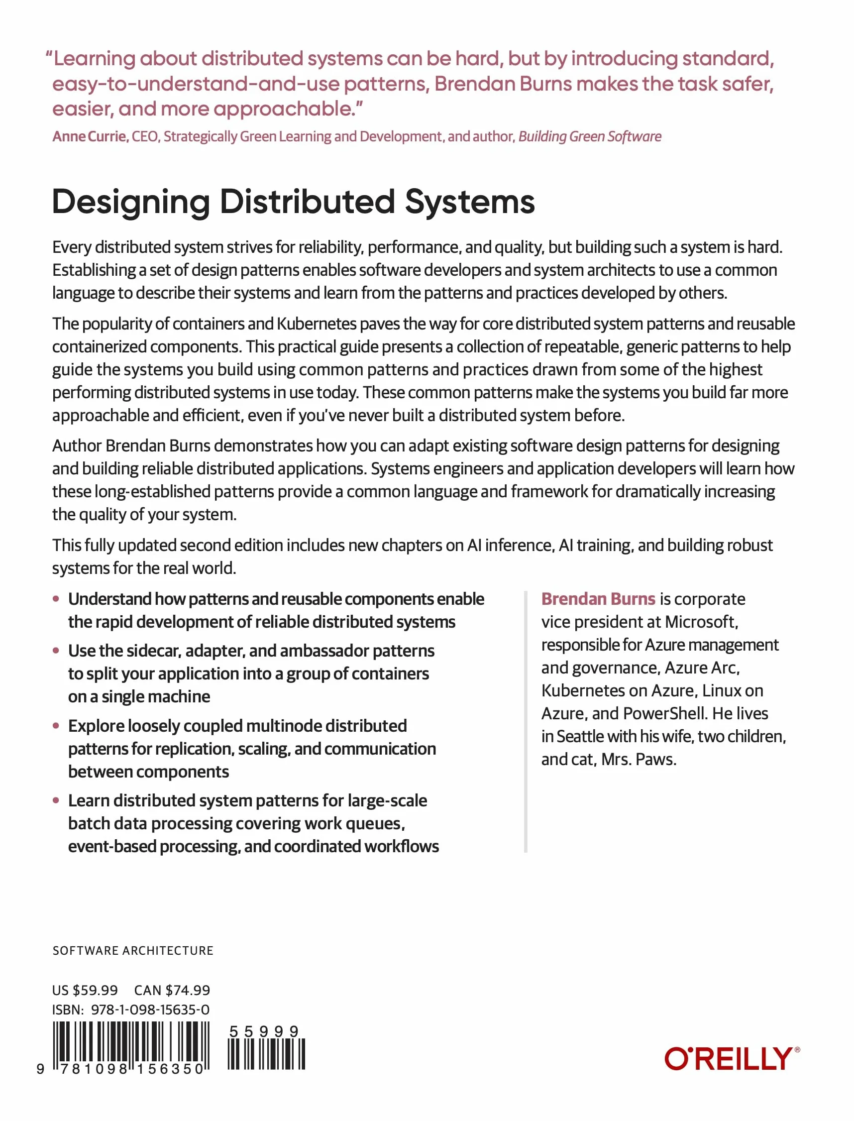 Designing Distributed Systems: Patterns and Paradigms for Scalable, Reliable Systems Using Kubernetes