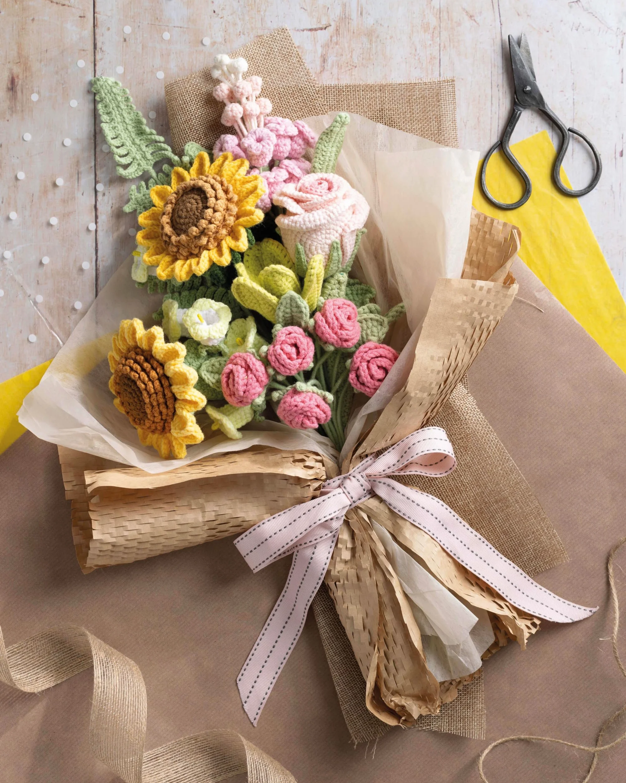 Crochet a Flower Bouquet: 35 Crochet Patterns for Handmade Flowers and Foliage
