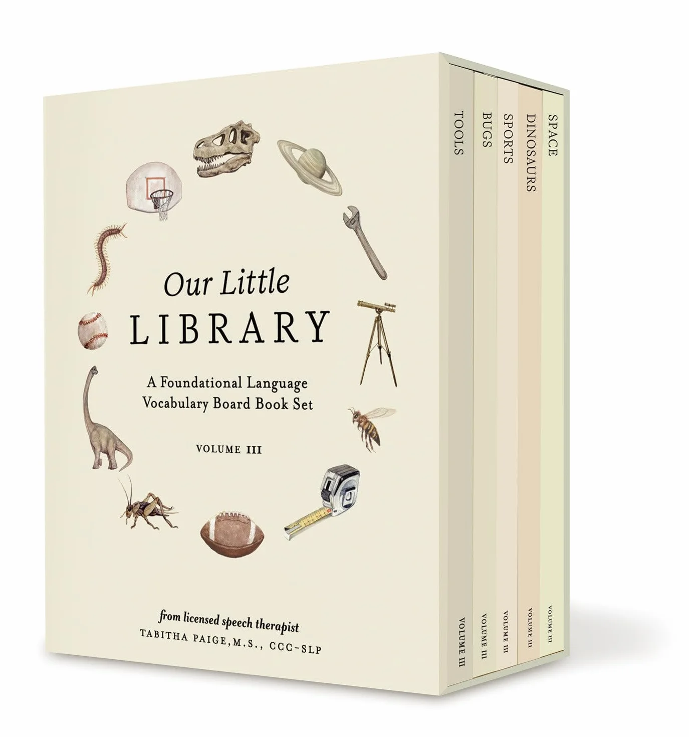 Our Little Library Vol. 3: Dinosaurs, Space, Tools, Bugs, and Sports Board Book Set for Boys & Girls: 11