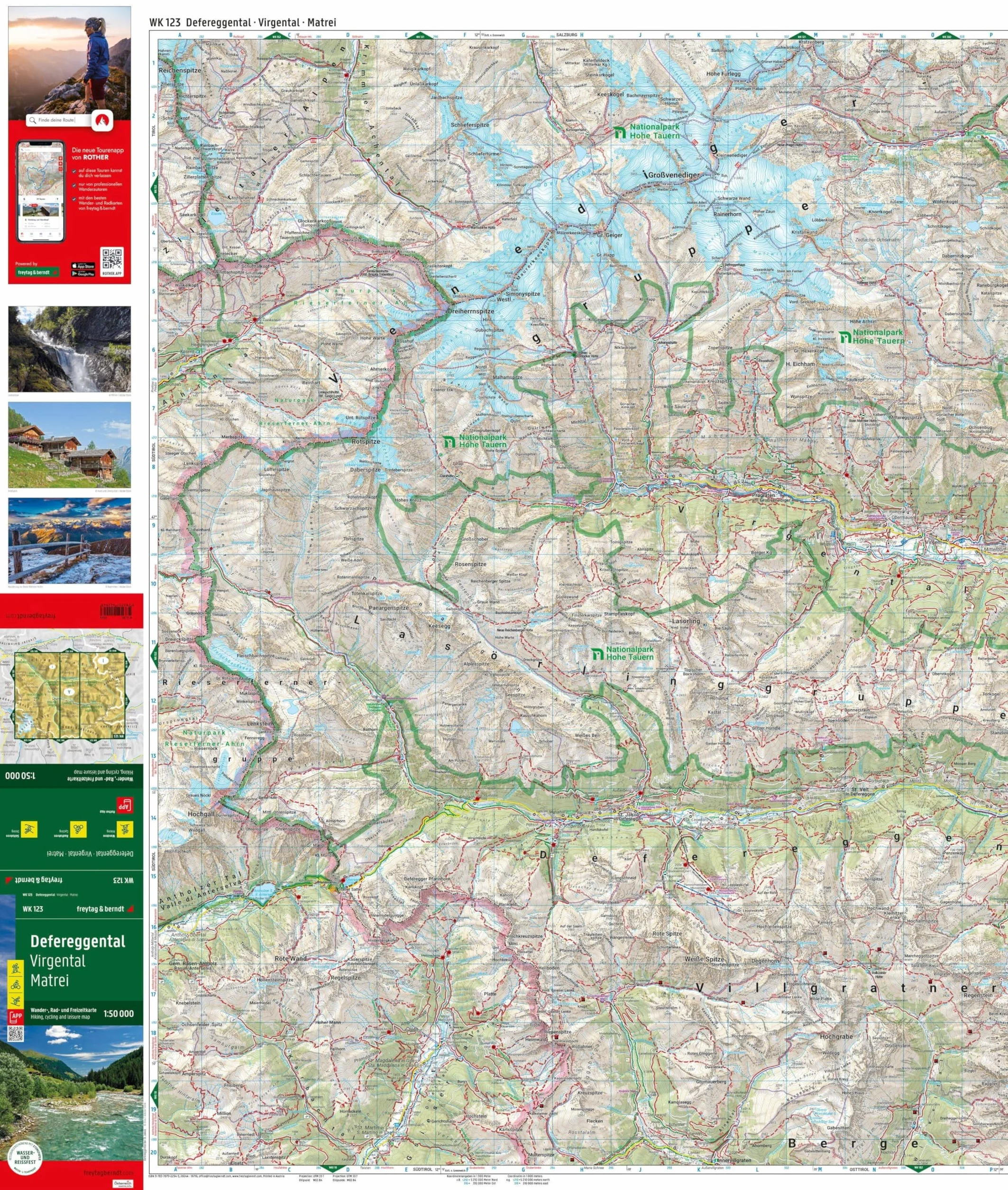 Matrei Defereggen 1:50.000: mit APP, wasserfest und reißfest: WK 123