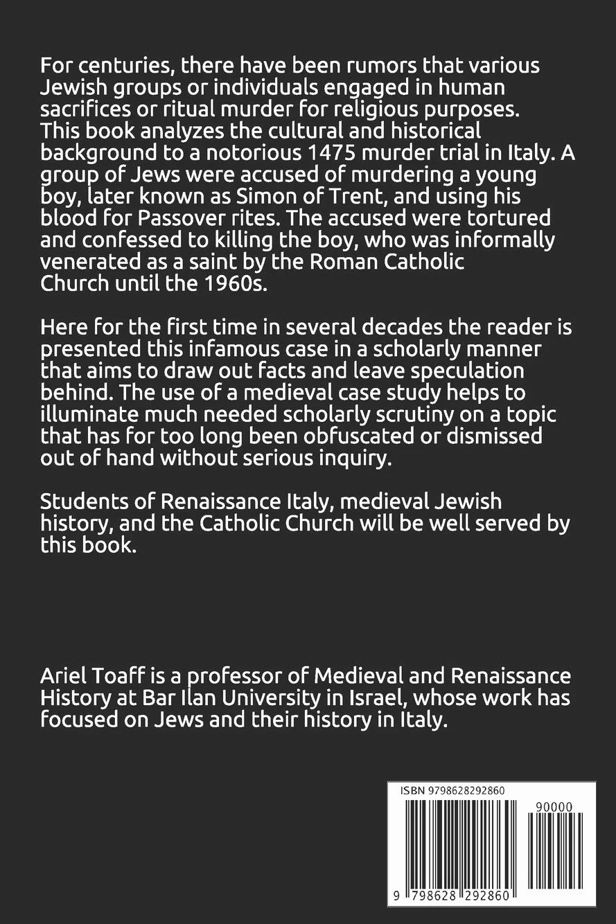 Blood Passover The jews of Europe and Ritual Murder [PAPERBACK]