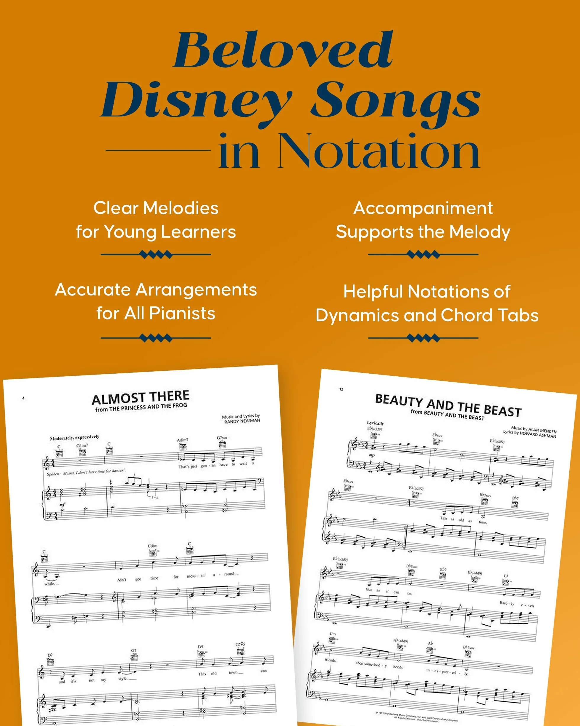 Disney 50 Favorite Songs Piano Voix Guitare 3rd Edition