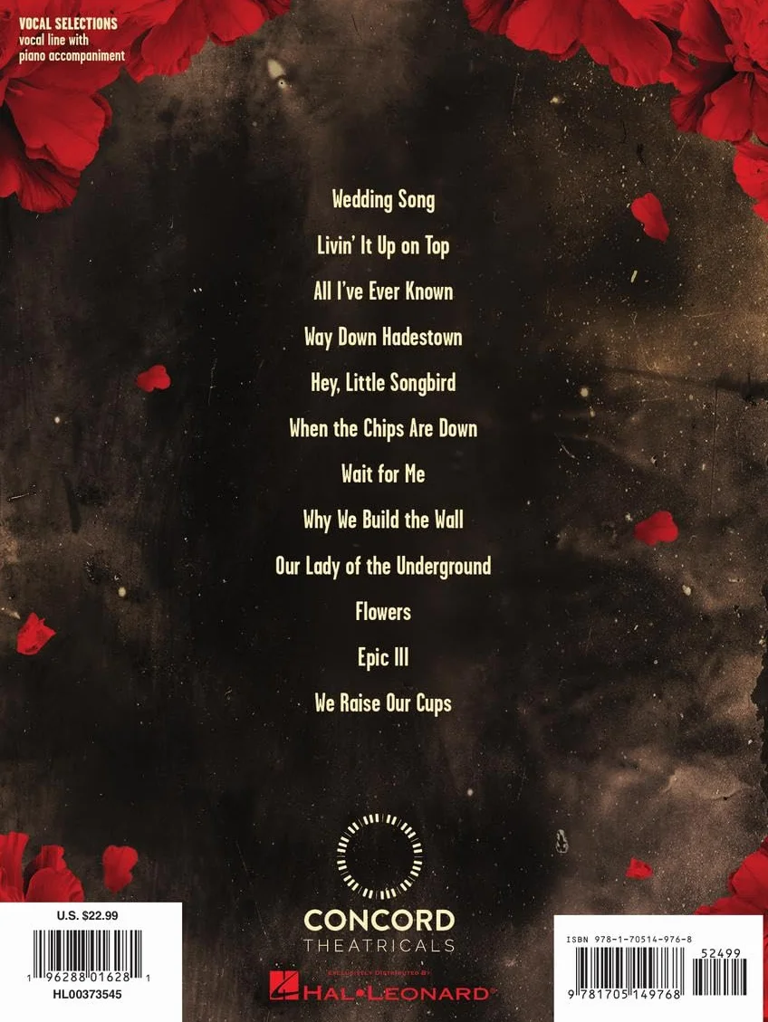 Anaiis mitchell : hadestown: Vocal Selections