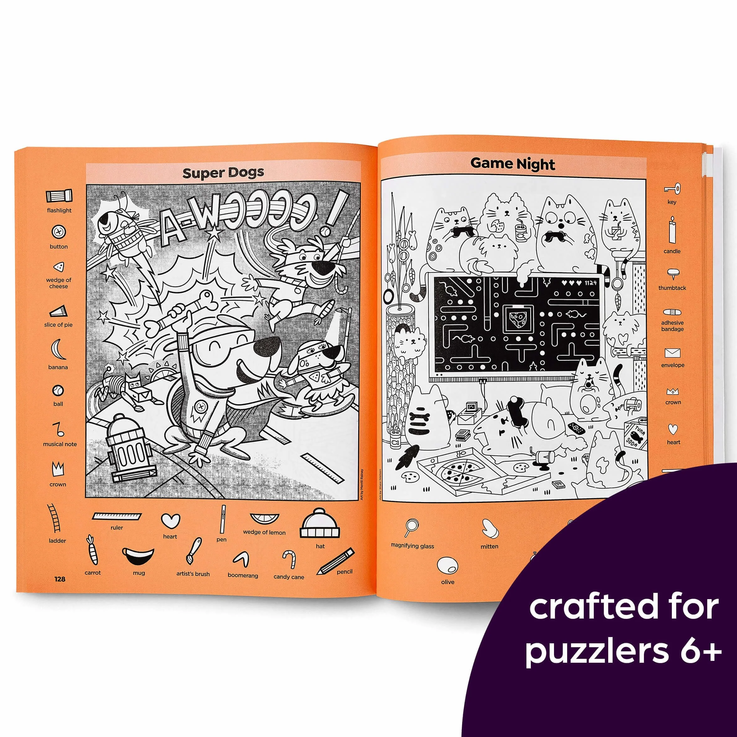 Cute Cat and Dog Puzzles: Cute Cat and Dog Puzzles (Hidden Pictures Puzzles) Cat & Dog Puzzles Activity Book for Kids with 144 Pages of Cute and Fun Puzzles, Hours of Play for Kids 6-9