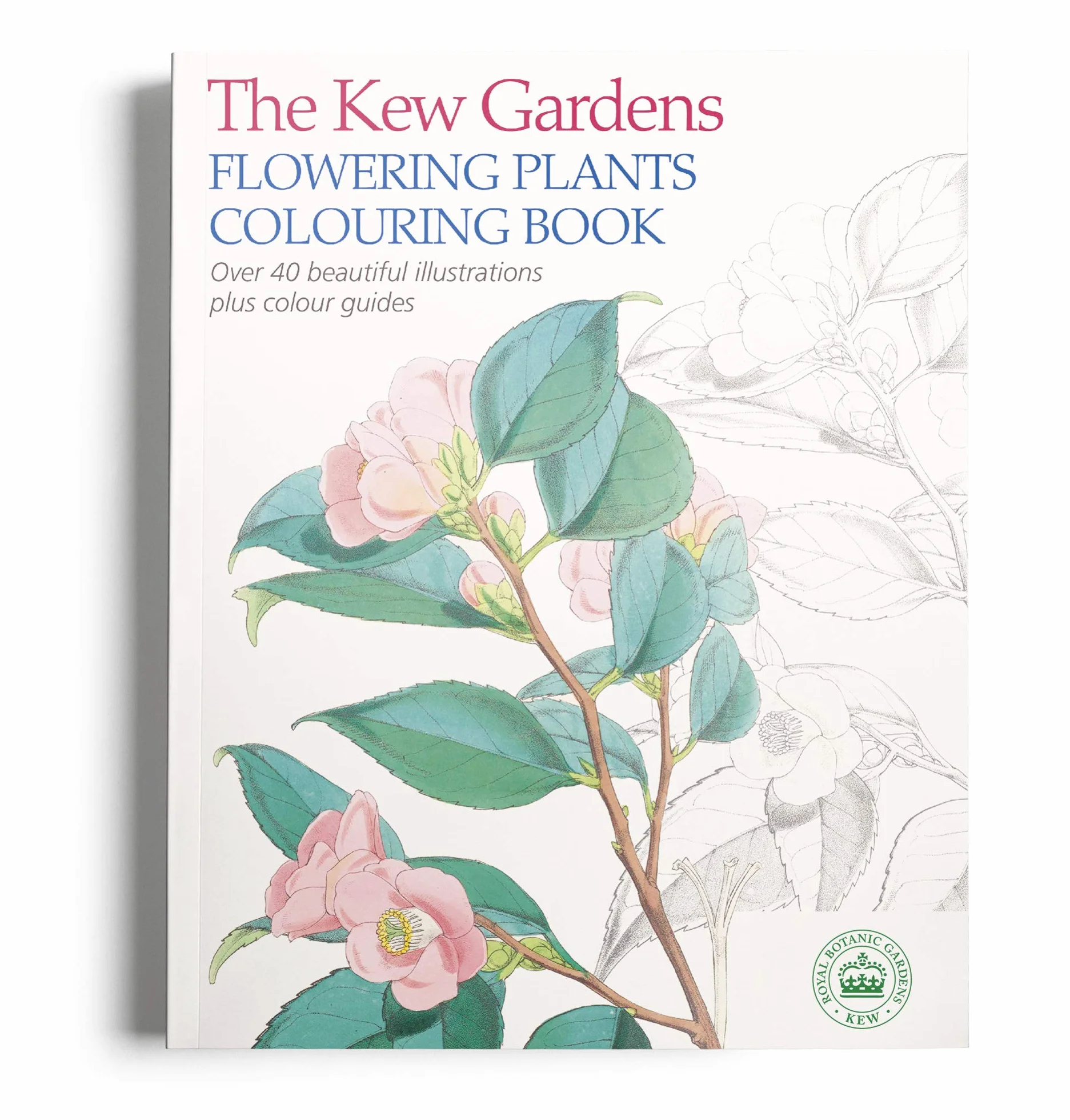 The Kew Gardens Flowering Plants Colouring Book: Over 40 Beautiful Illustrations Plus Colour Guides