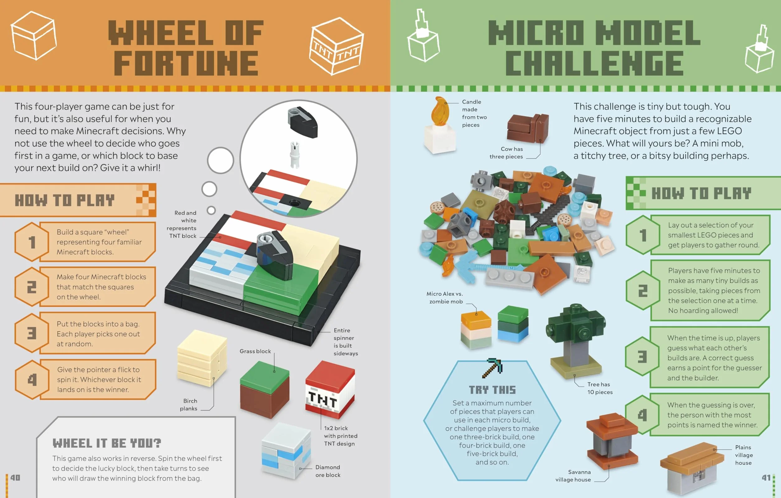 LEGO Minecraft Games Book: 50 Fun Ideas to Play with Your LEGO Collection!