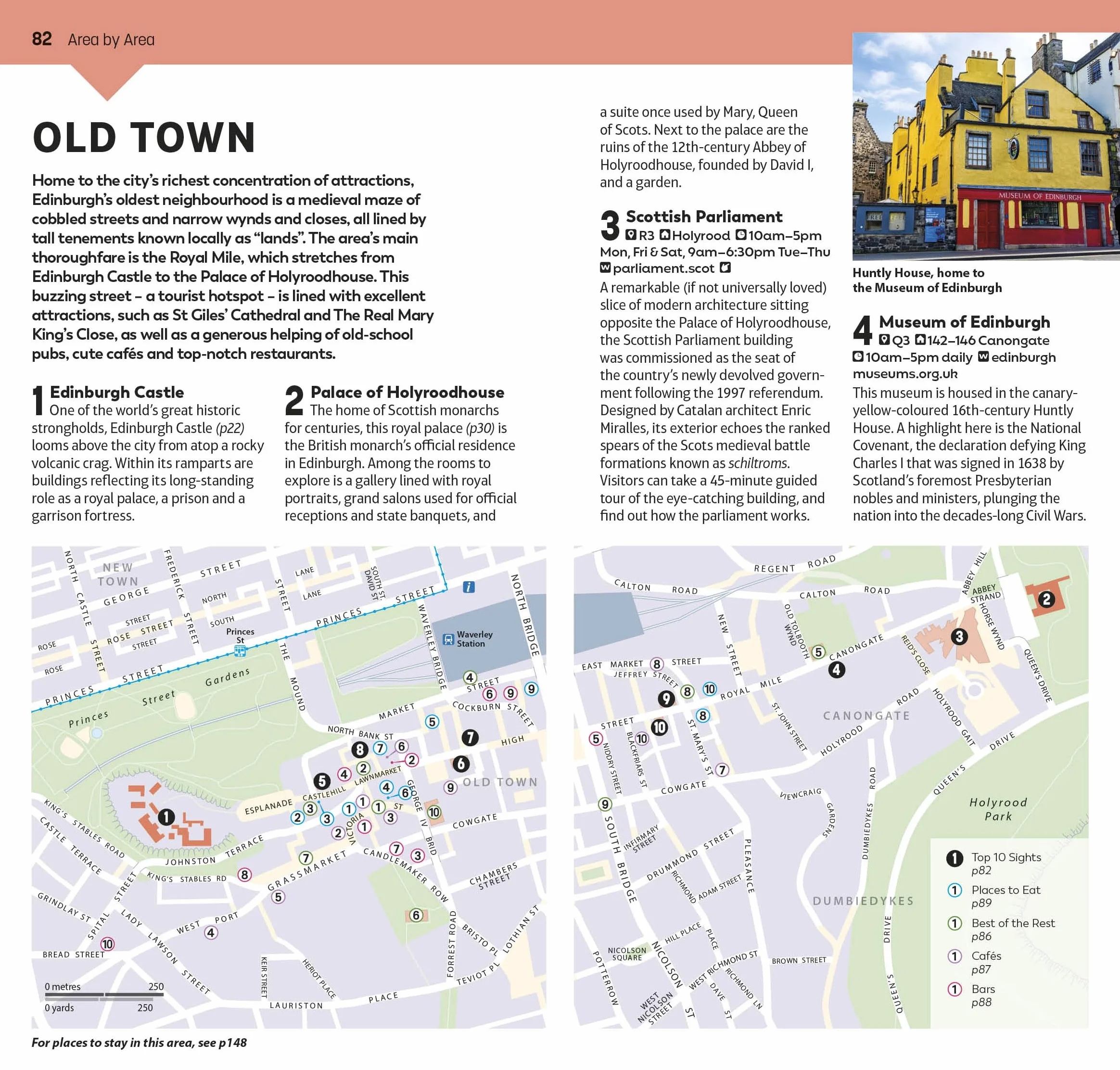 DK Top 10 Edinburgh: Top 10 lists for your perfect trip, plus an all-weather folded map